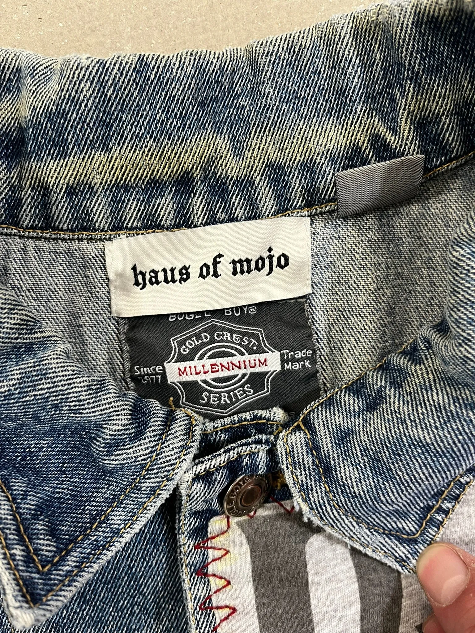 D- HOM The Beatles Las Vegas Convention Center Reworked Denim Jacket sold by HG Vintage product image thumbnail 5