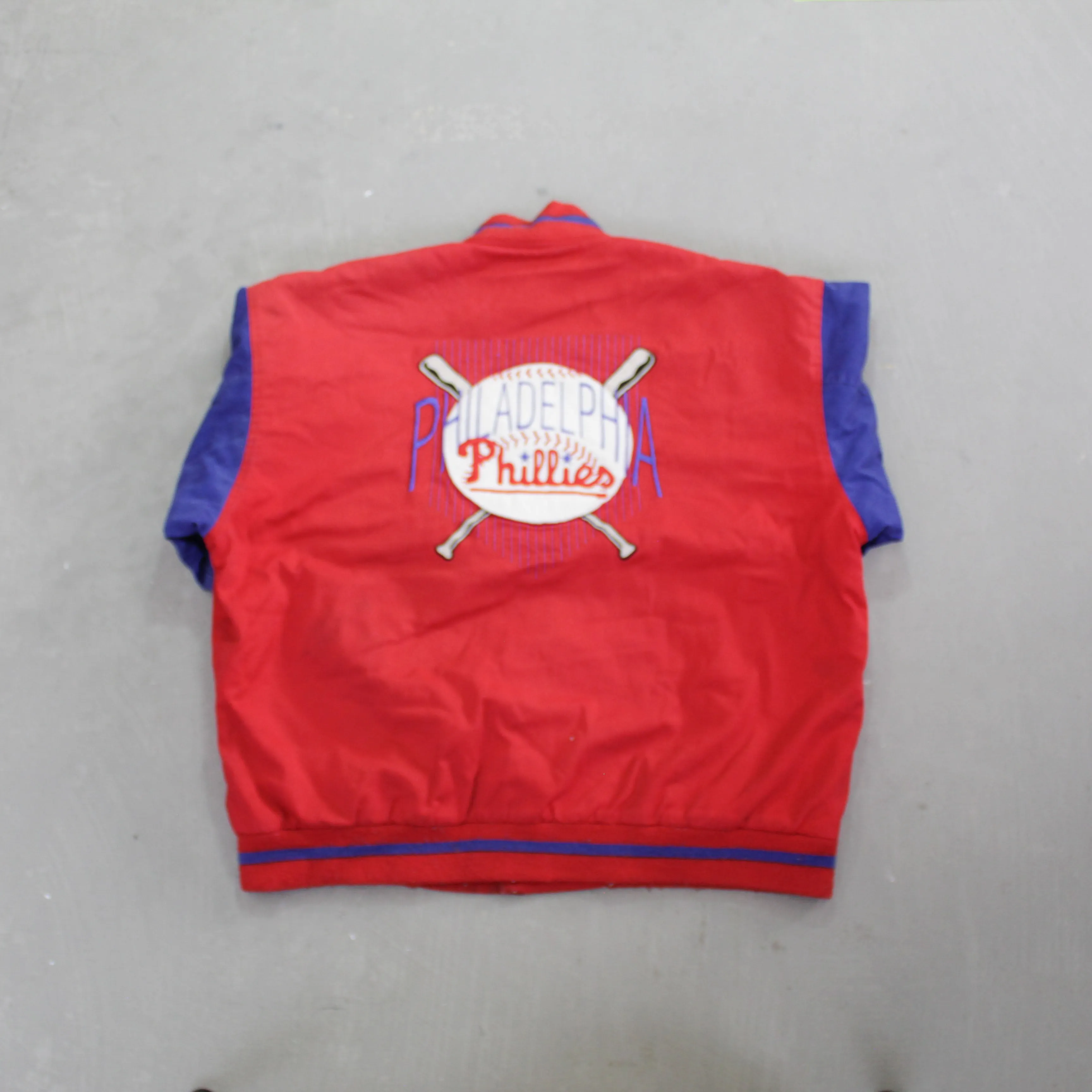D- Vintage Philadelphia Phillies MLB Bomber Jacket sold by HG Vintage product image thumbnail 3