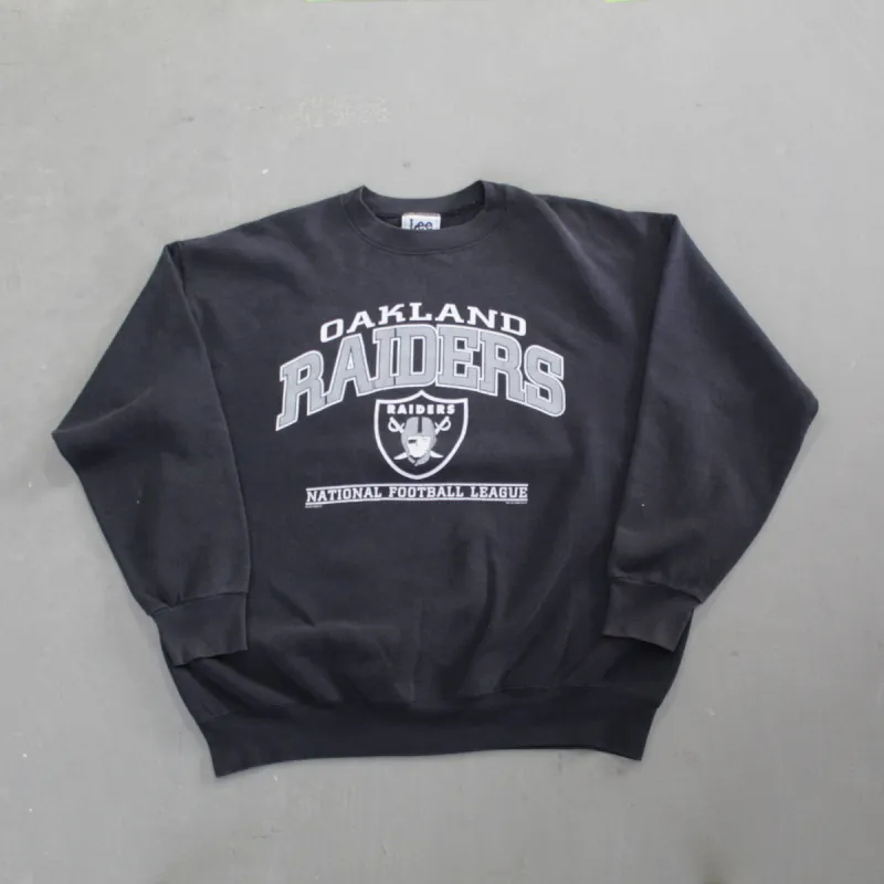 D- Vintage 1998 Oakland Raiders NFL Logo Crewneck sold by HG Vintage