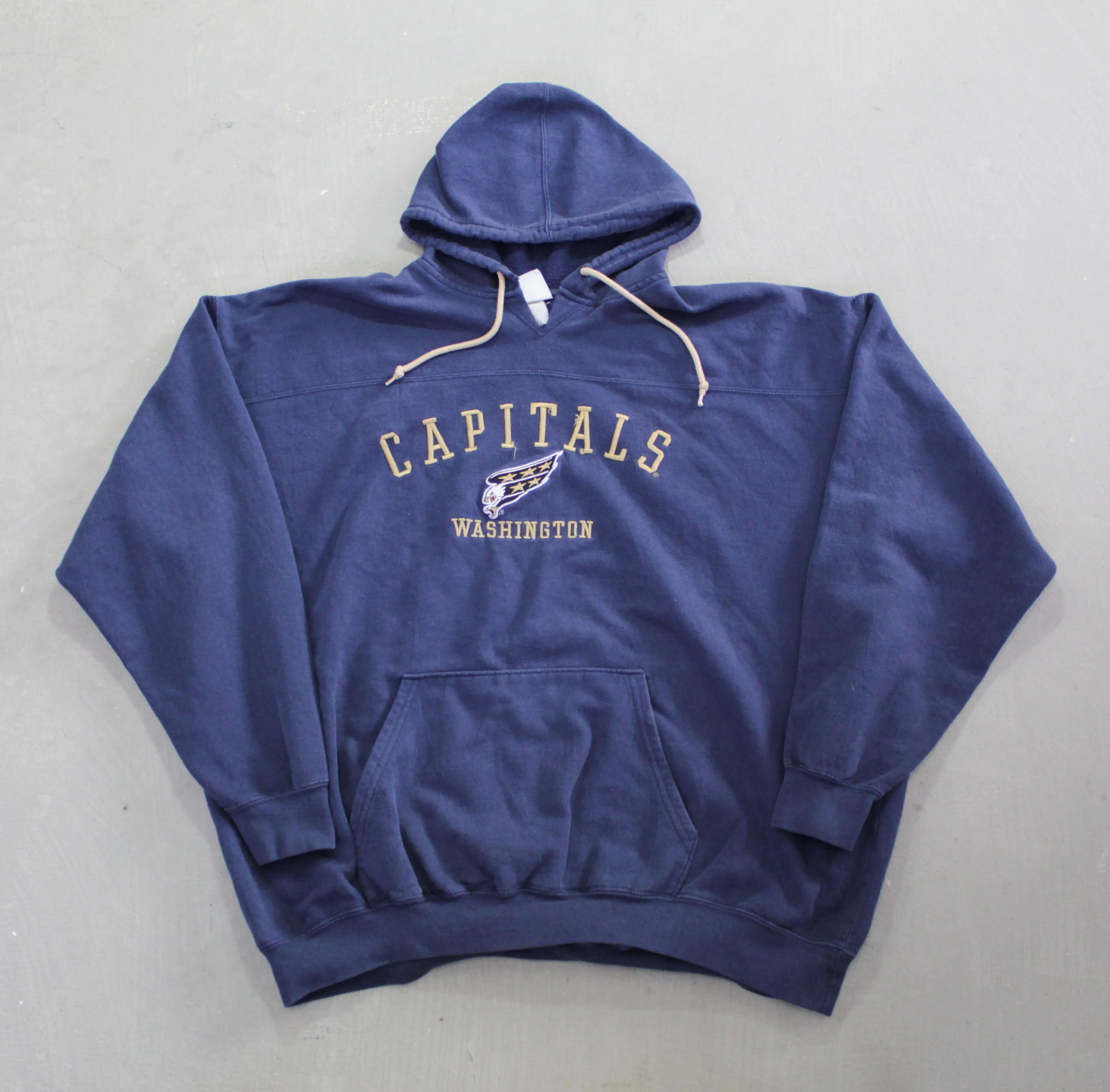 D- Vintage Washington Capitals NHL Embroidered Text & Logo Hoodie sold by HG Vintage