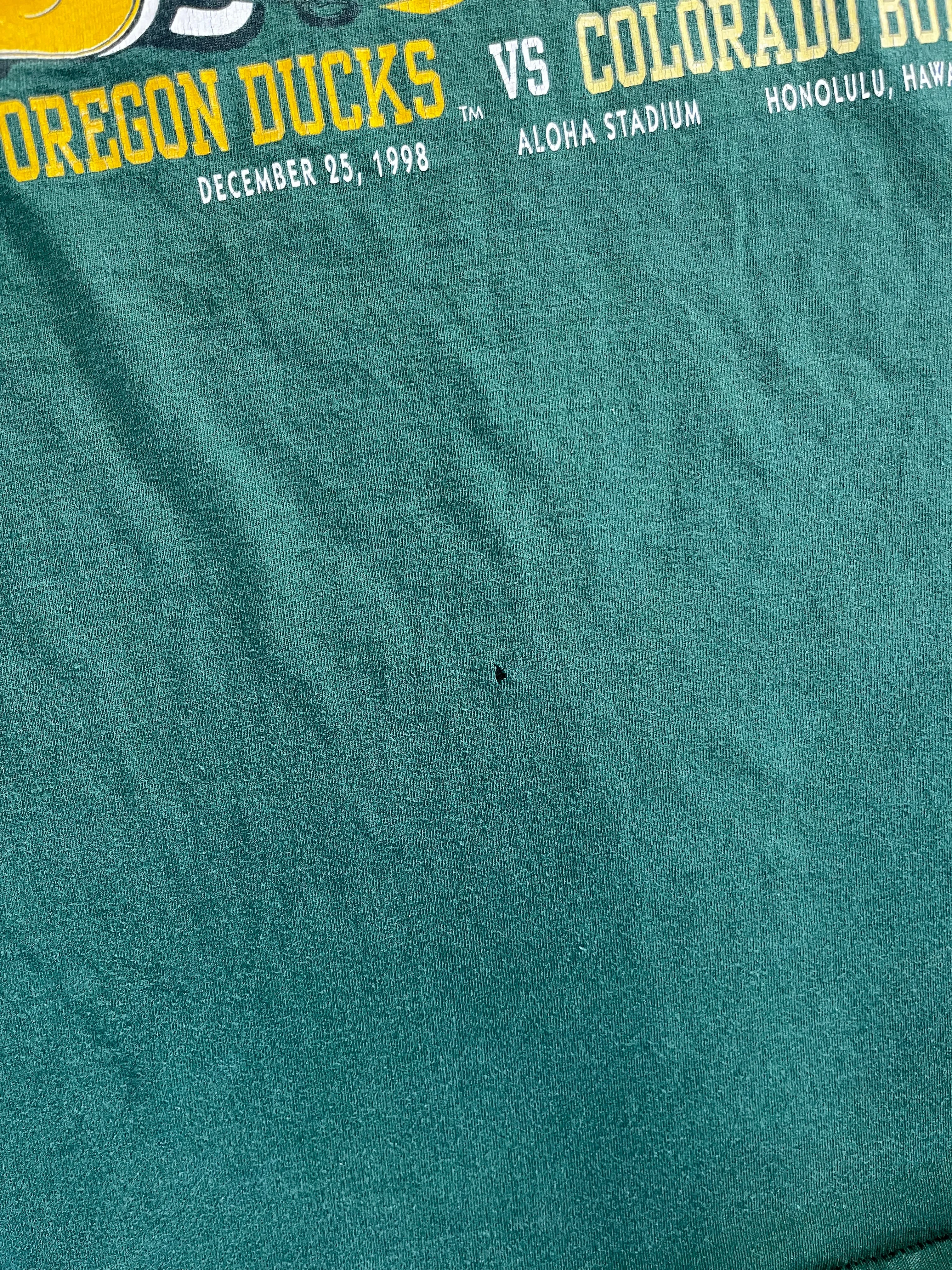 D- Vintage 1998 Oregon Ducks vs Colorado Buffalo Aloha Bowl Single Stitch Tee sold by HG Vintage product image thumbnail 4