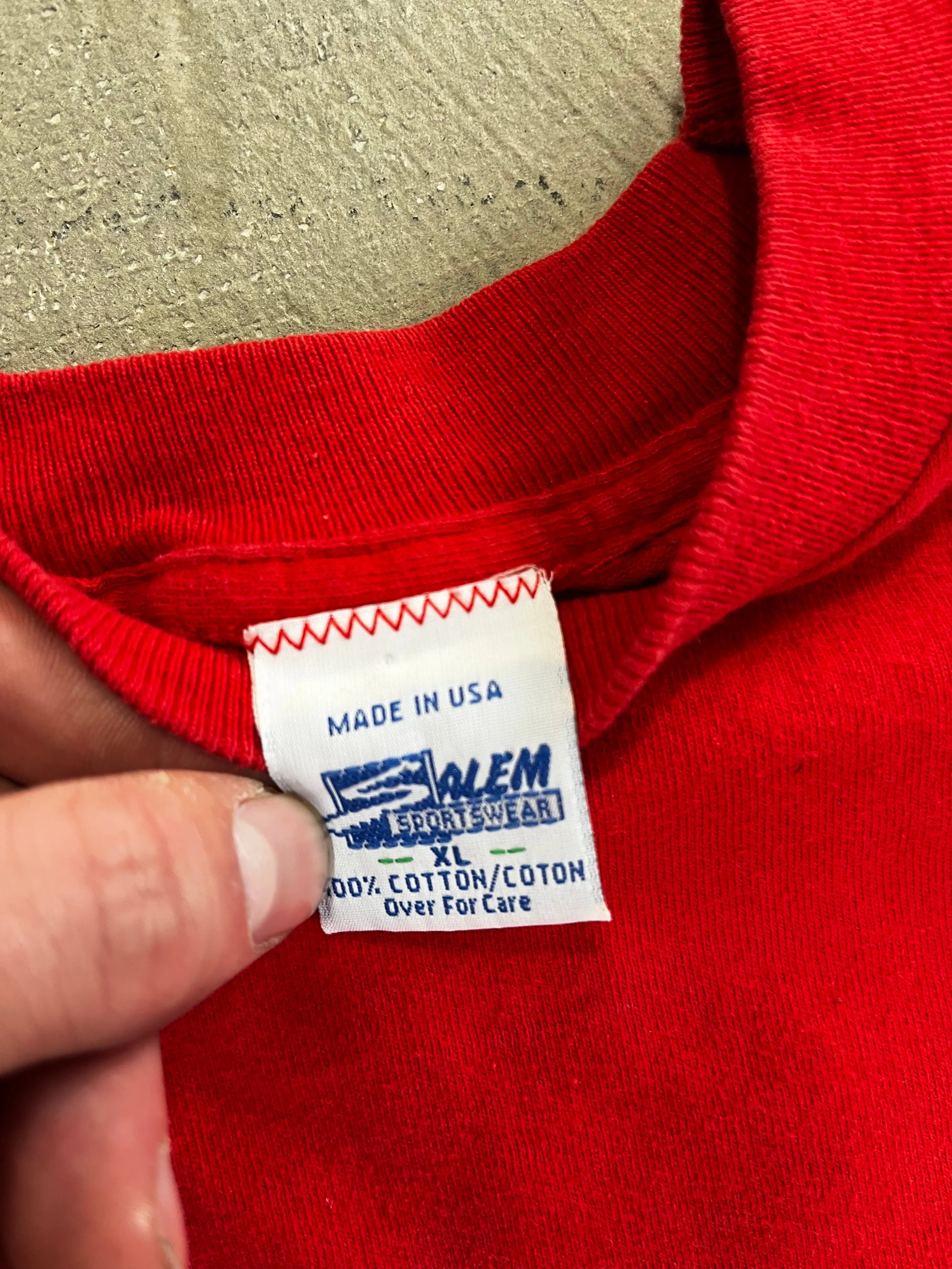 D- Vintage San Francisco 49ers NFL Salem Jumbo Print Logo & Text Tee sold by HG Vintage product image thumbnail 5