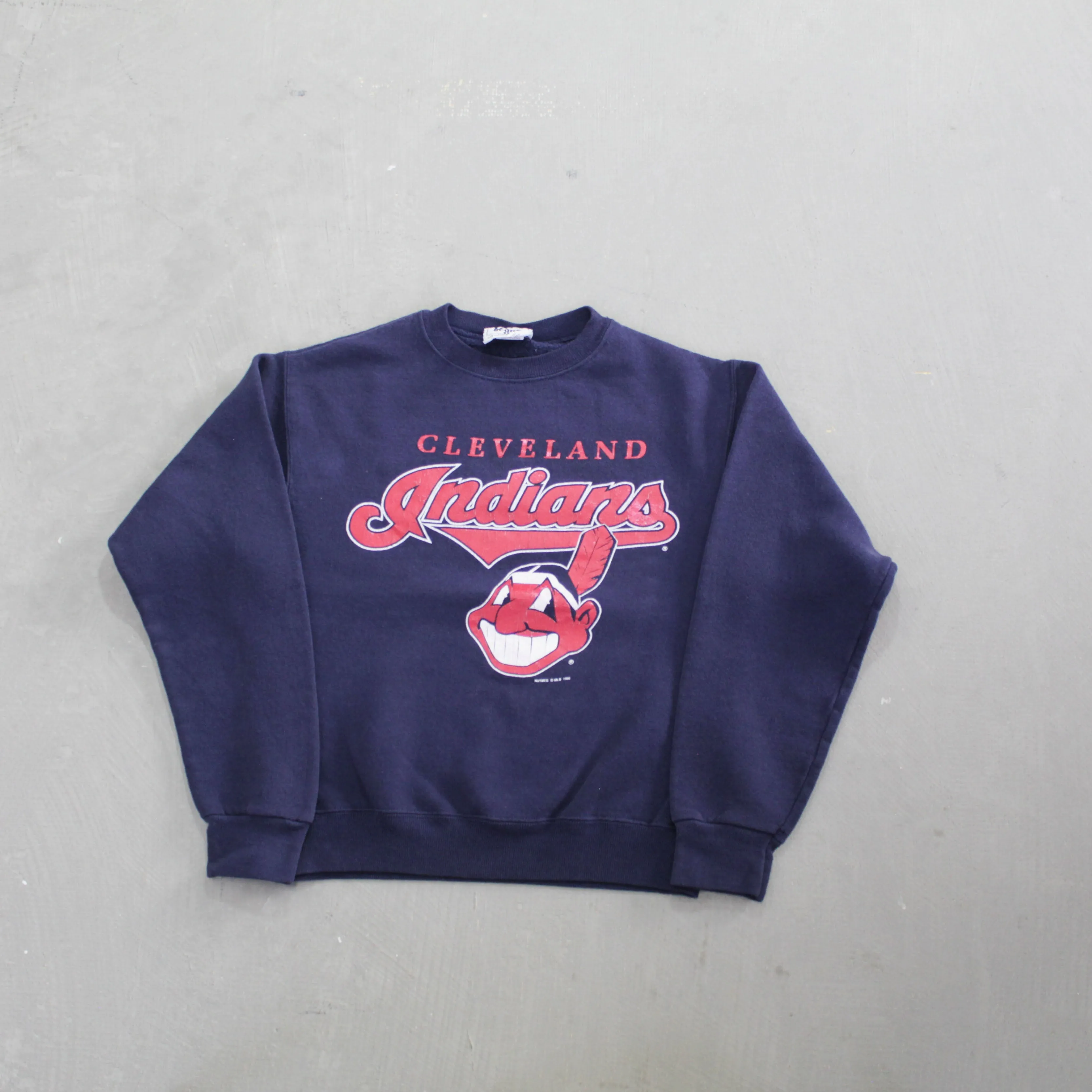 D- Vintage 1996 Cleveland Guardians MLB Lee Crewneck sold by HG Vintage
