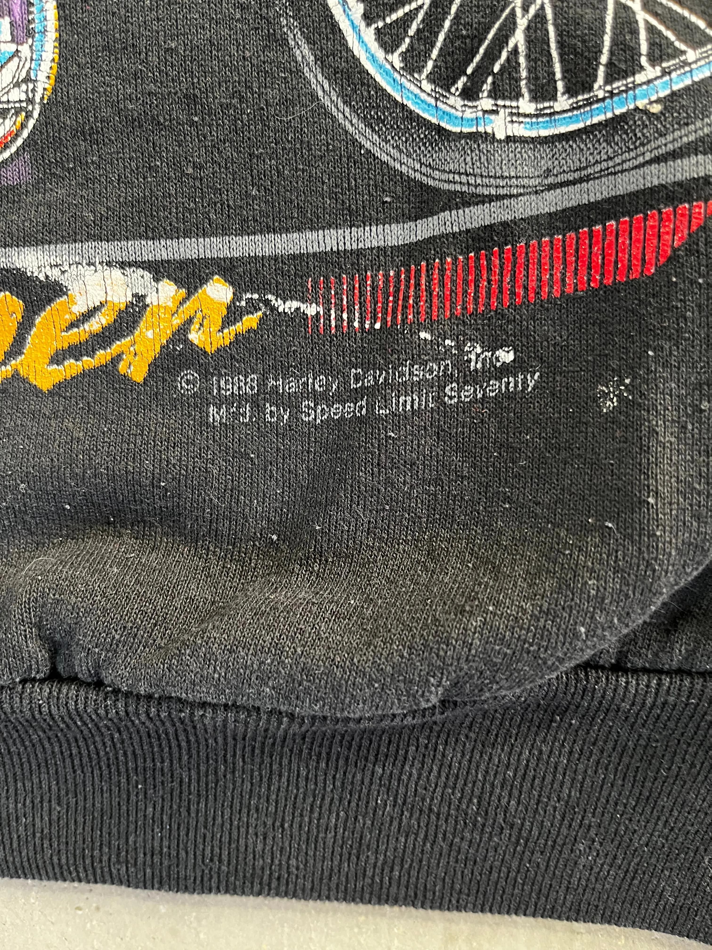 D- Vintage 1988 Harley Davidson Chopper Crewneck sold by HG Vintage product image thumbnail 4