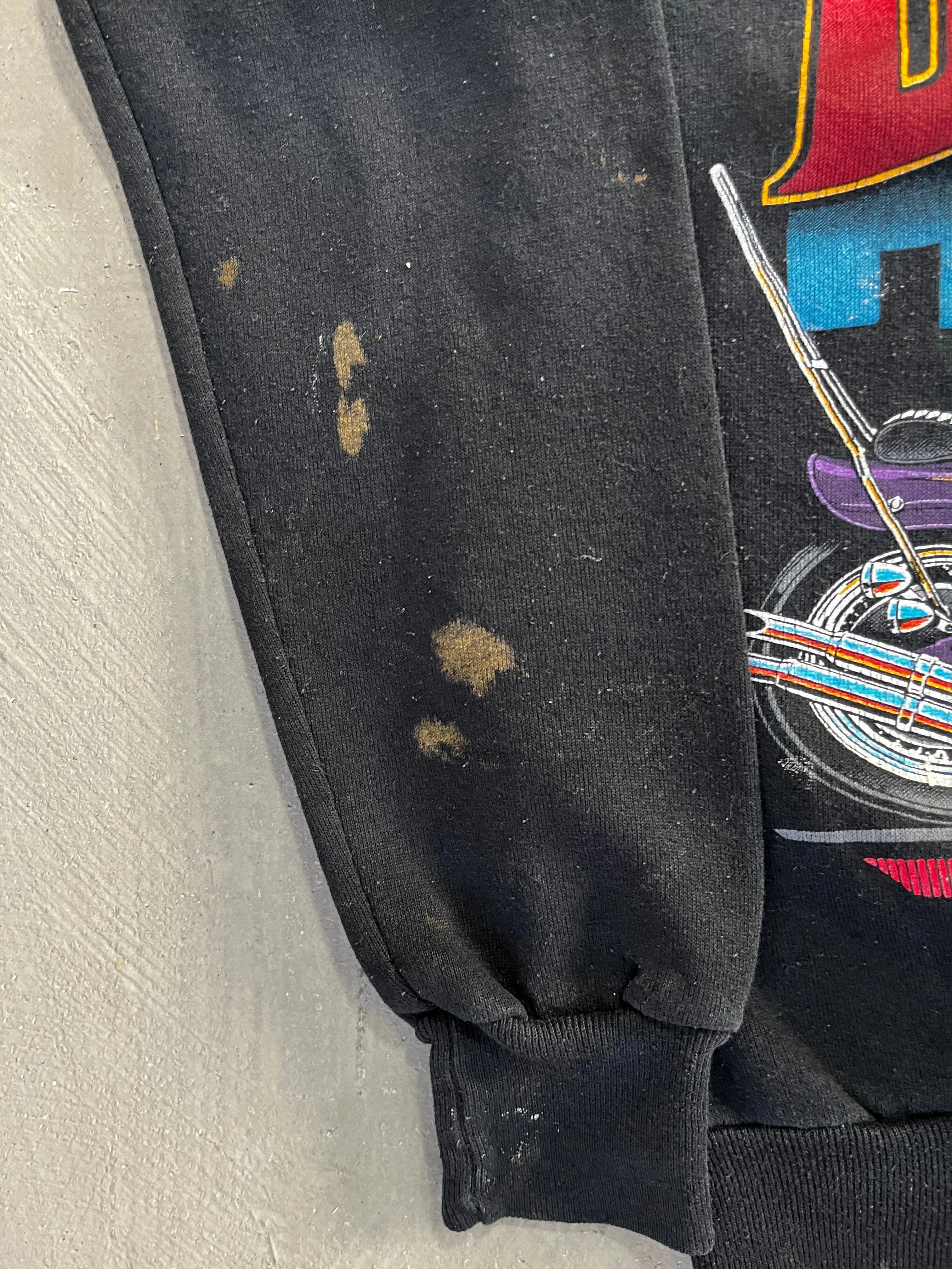 D- Vintage 1988 Harley Davidson Chopper Crewneck sold by HG Vintage product image thumbnail 3