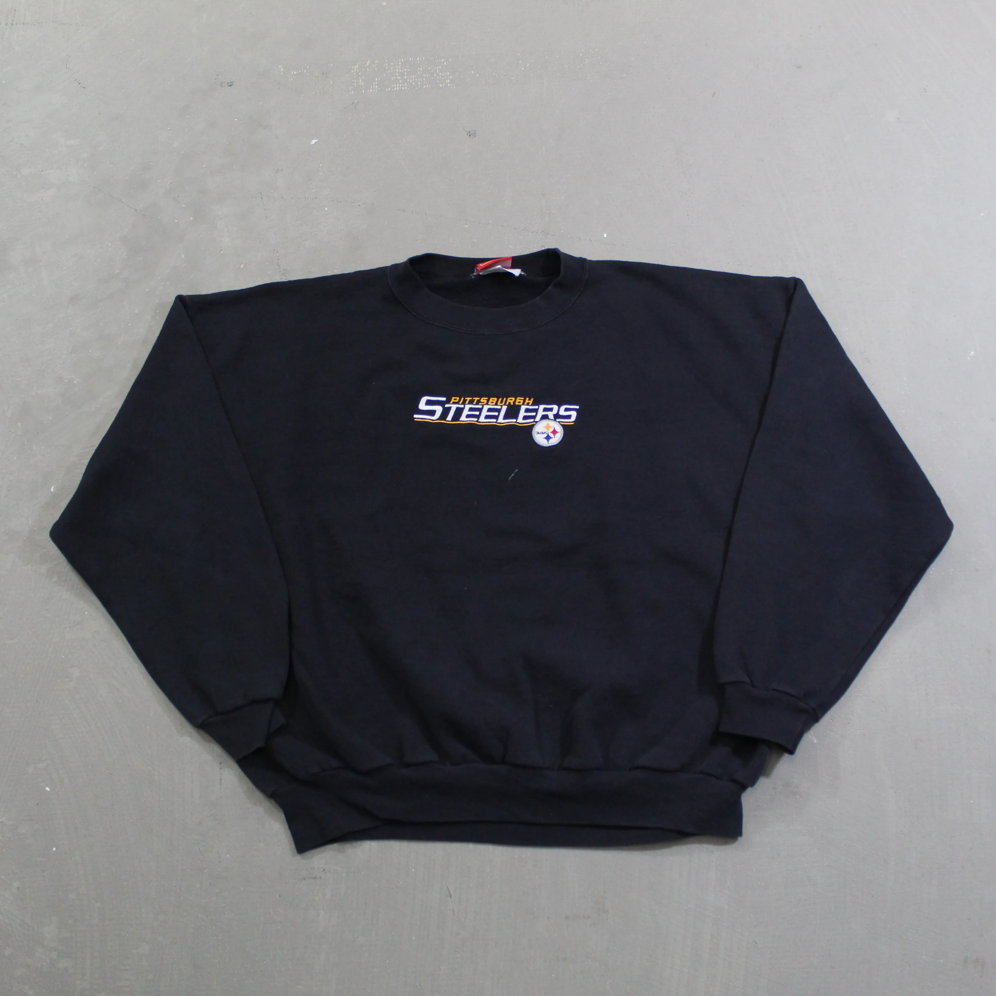 D- Vintage Pittsburgh Steelers NFL Embroidered Text Crewneck sold by HG Vintage