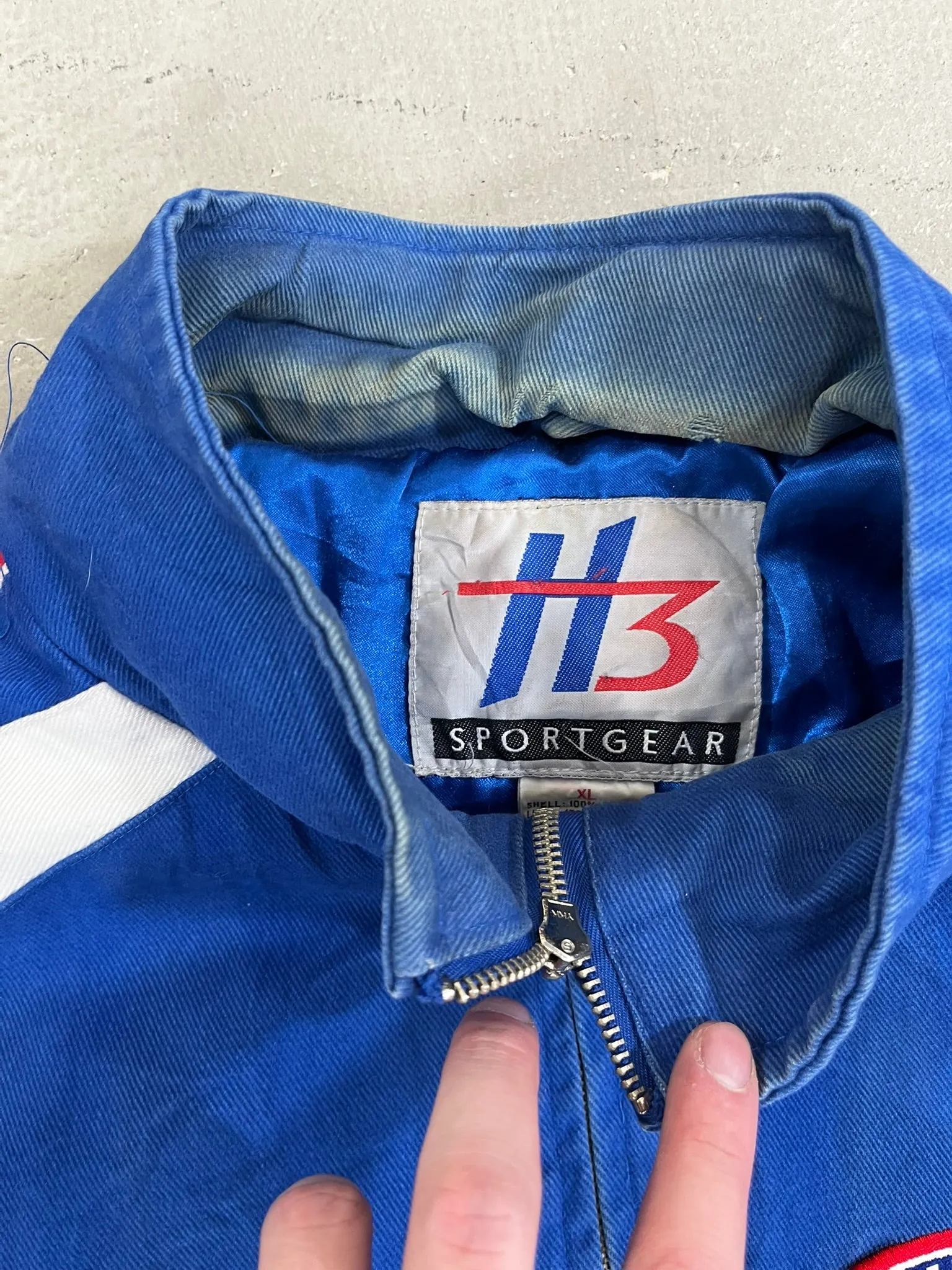 D- Vintage NHRA Winston Drag Racing Embroidered Text Jacket sold by HG Vintage product image thumbnail 5