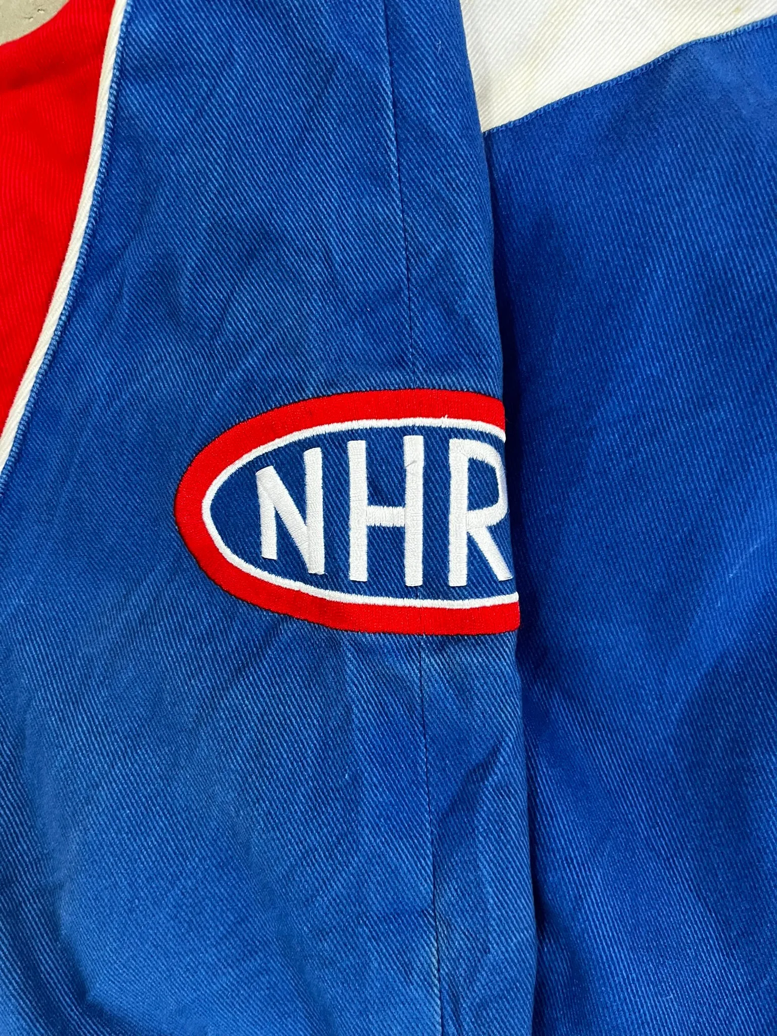 D- Vintage NHRA Winston Drag Racing Embroidered Text Jacket sold by HG Vintage product image thumbnail 2