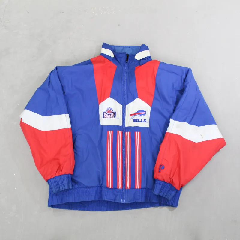 D- Vintage Buffalo Bills NFL Pro Player Reversible Winter Jacket sold by HG Vintage