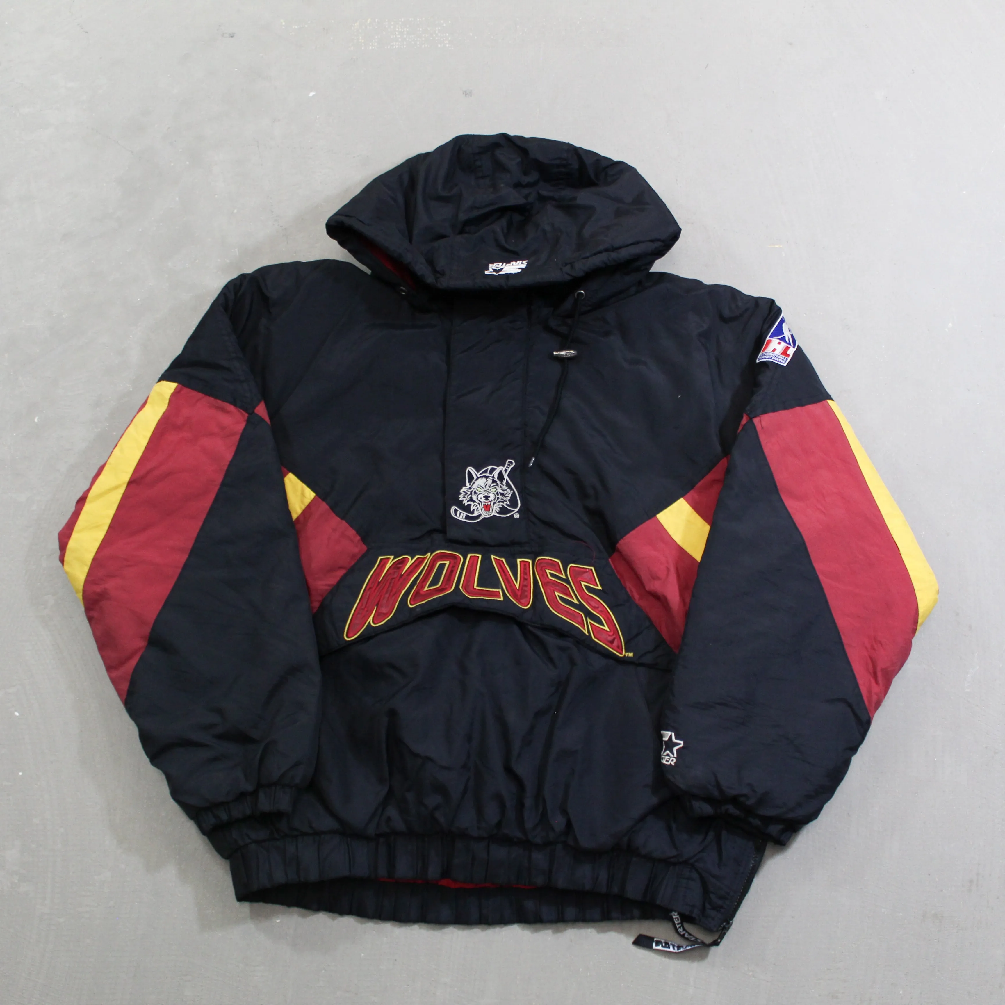 D- Vintage Chicago Wolves IHL Starter Anorak Winter Jacket sold by HG Vintage