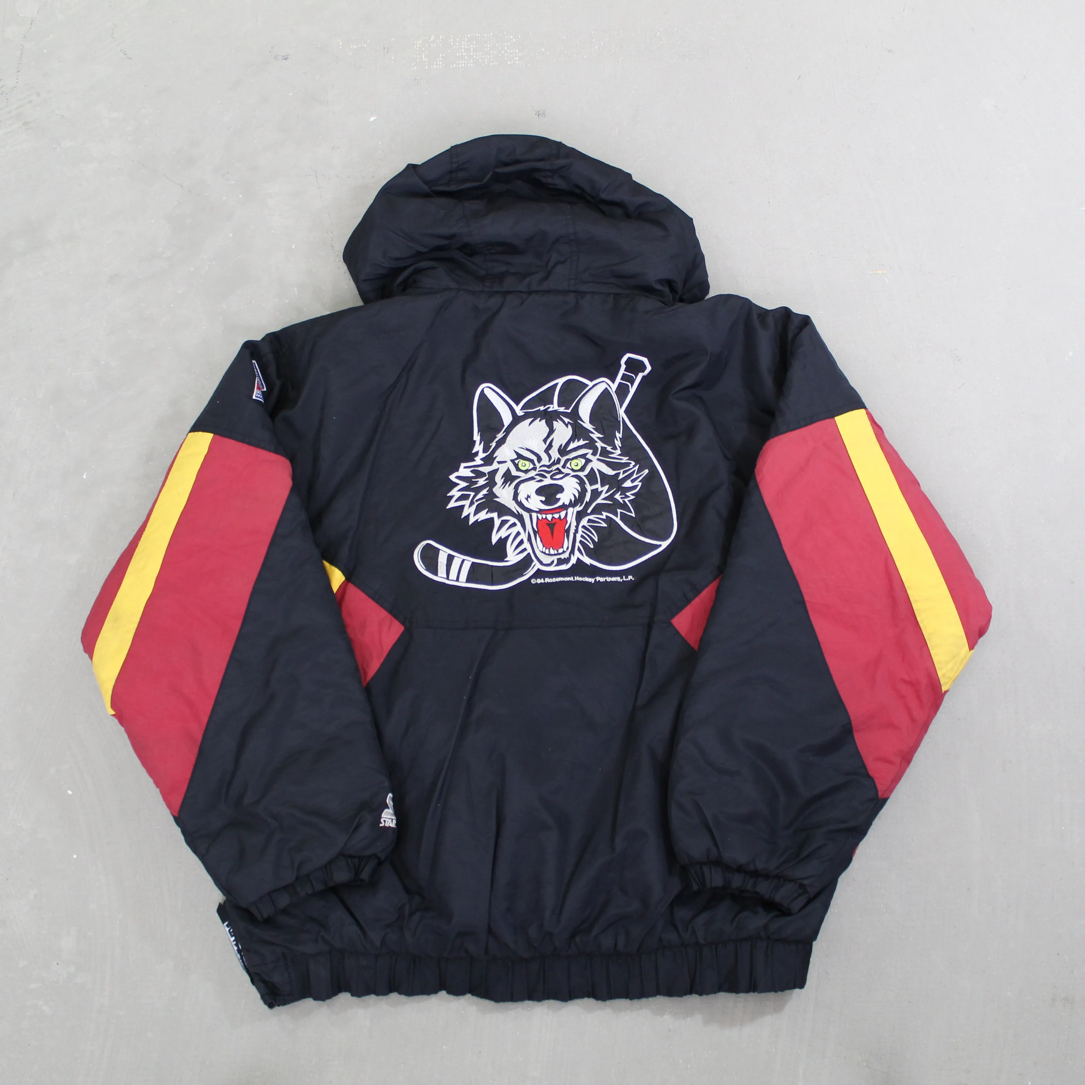 D- Vintage Chicago Wolves IHL Starter Anorak Winter Jacket sold by HG Vintage product image thumbnail 3