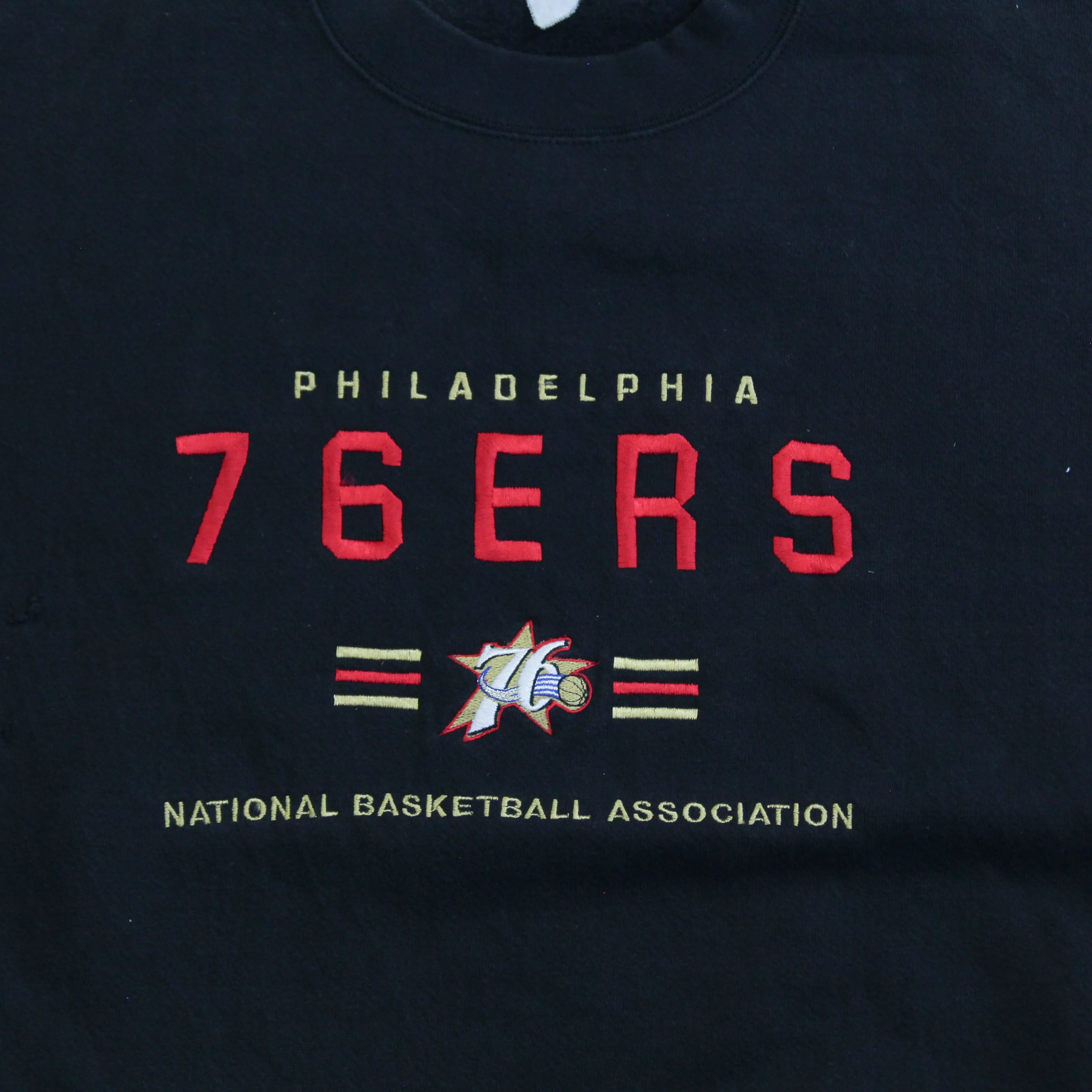D- Vintage Philadelphia 76ers NBA Lee Embroidered Logo & Script Crewneck sold by HG Vintage product image thumbnail 2