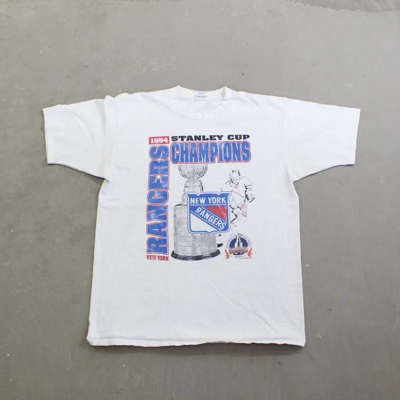 D- Vintage 1994 New York Rangers Stanley Cup Champions NHL Tee sold by HG Vintage