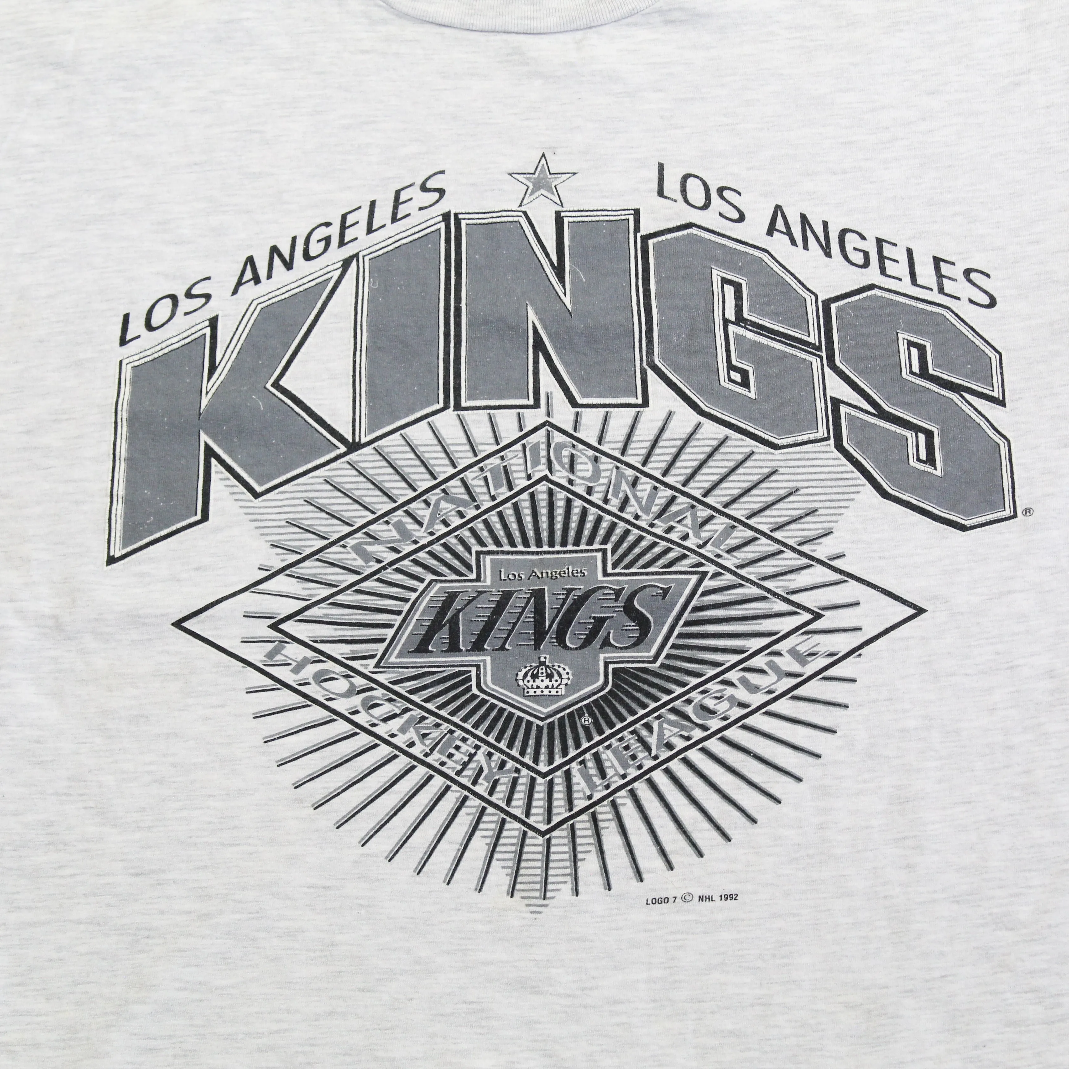 D- Vintage 1992 Los Angeles Kings NHL Logo 7 Graphic & Script Tee sold by HG Vintage product image thumbnail 2