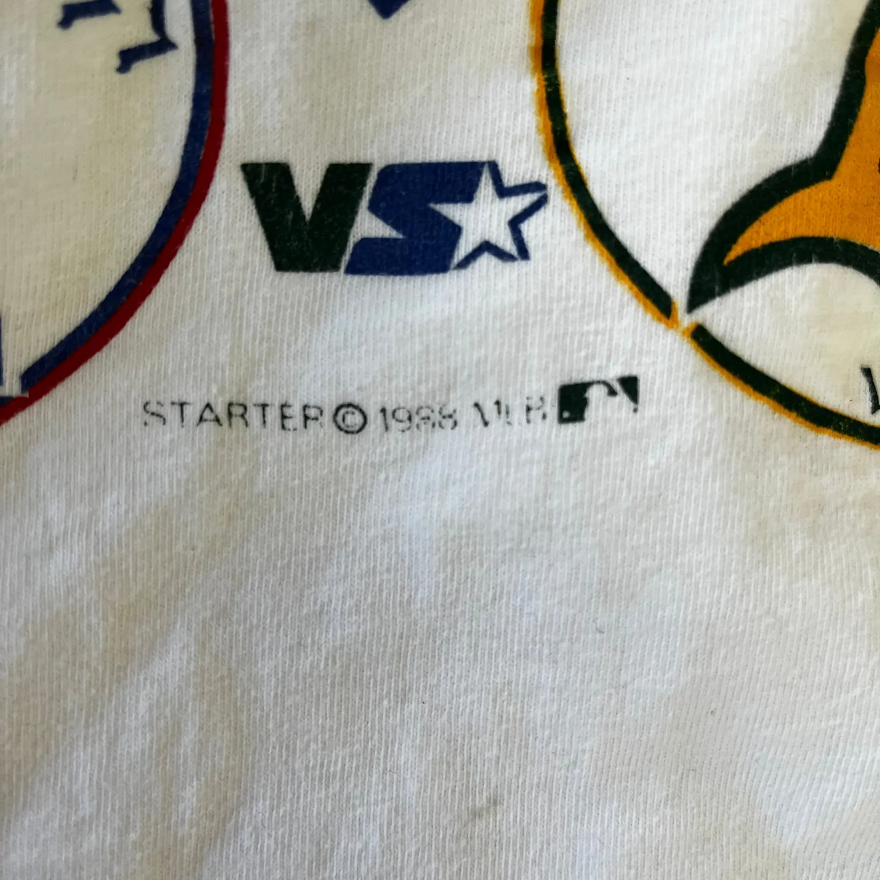 D- Vintage 1988 MLB World Series Dodgers Vs Athletics Starter Single Stitch Tee sold by HG Vintage product image thumbnail 4