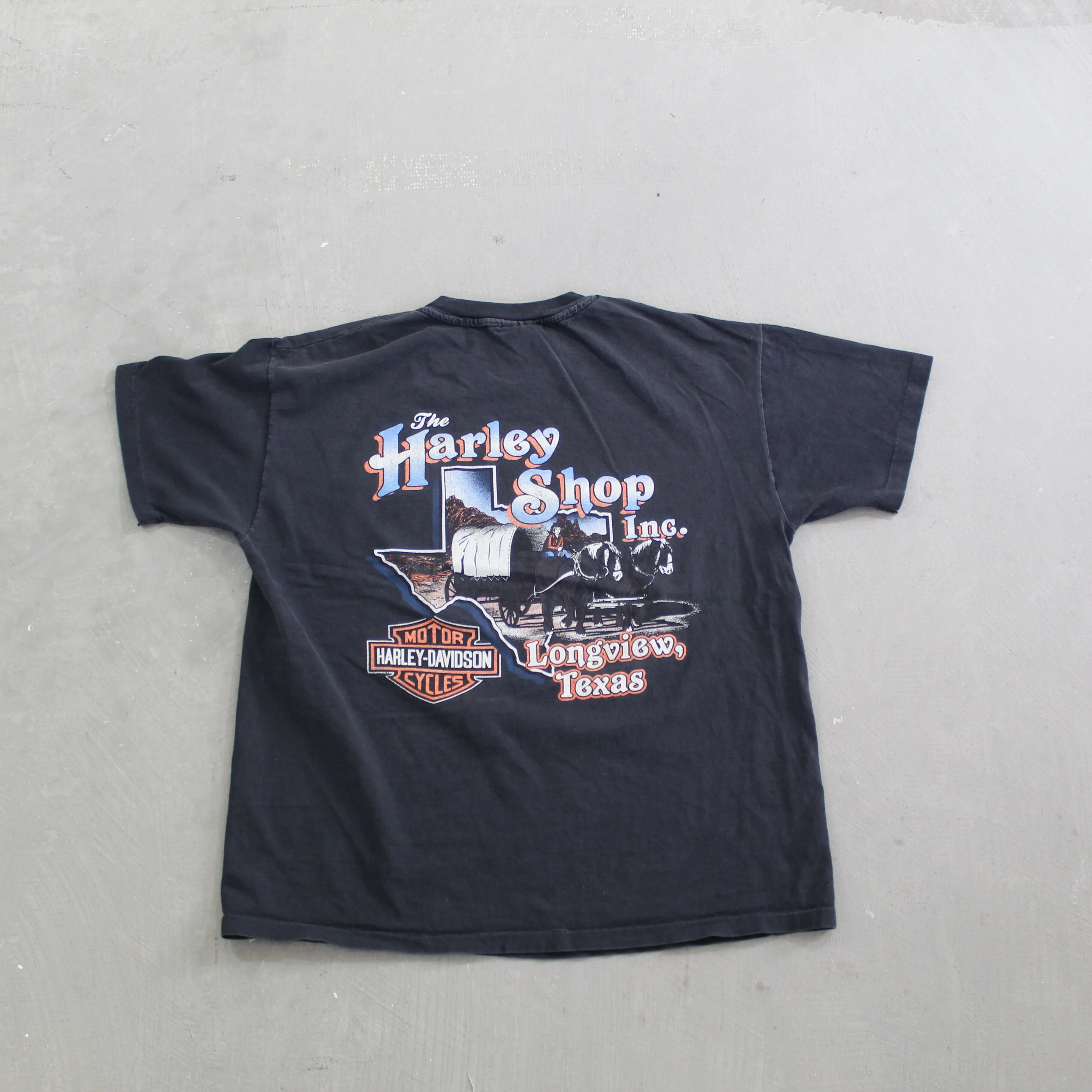 D- Vintage 1995 Harley Davidson Longview Texas Single Stitch Tee sold by HG Vintage product image thumbnail 3