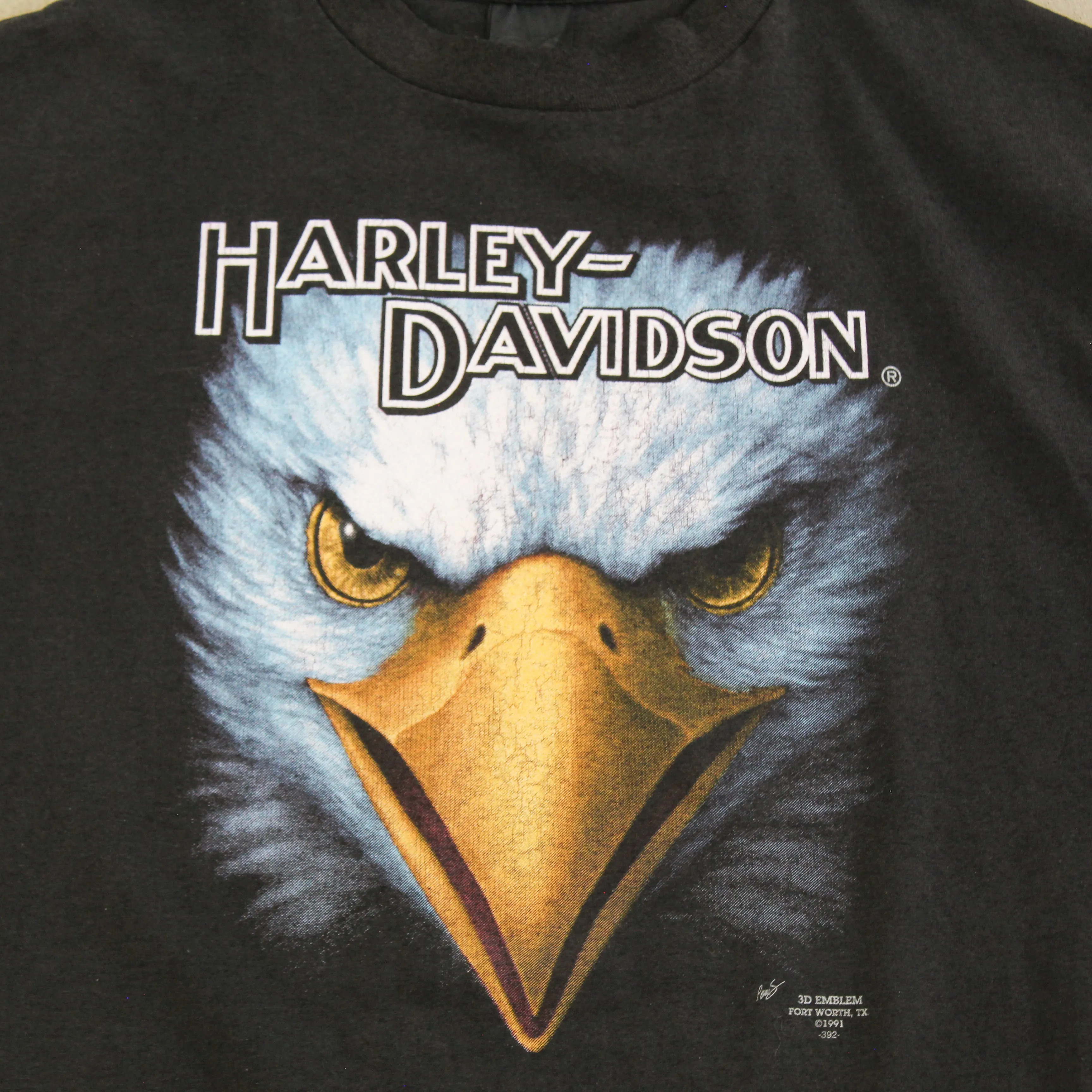 D- Vintage 1991 Harley Davidson 3D Emblem Winnipeg Single Stitch Tee sold by HG Vintage product image thumbnail 2