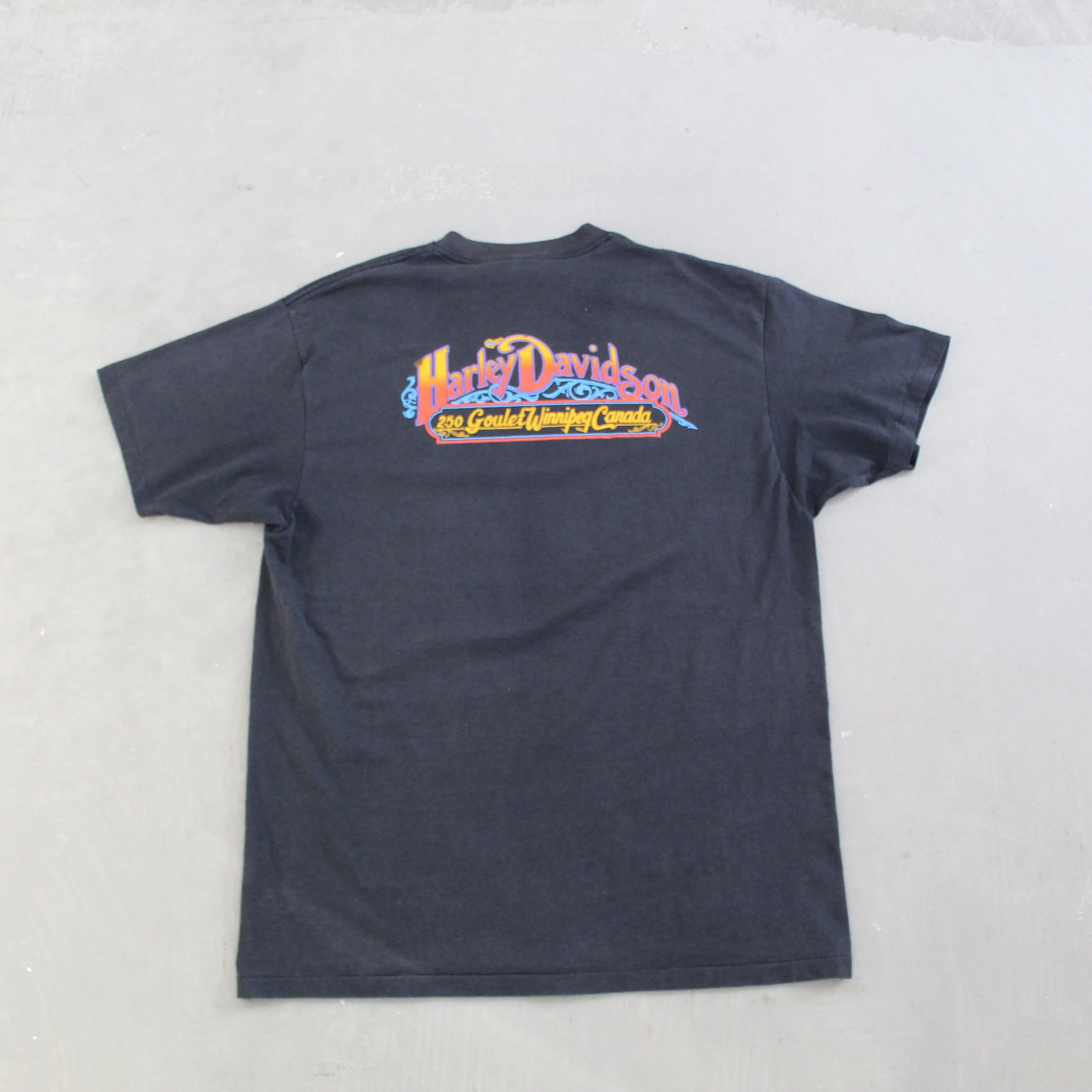 D- Vintage 1991 Harley Davidson 3D Emblem Winnipeg Single Stitch Tee sold by HG Vintage product image thumbnail 3