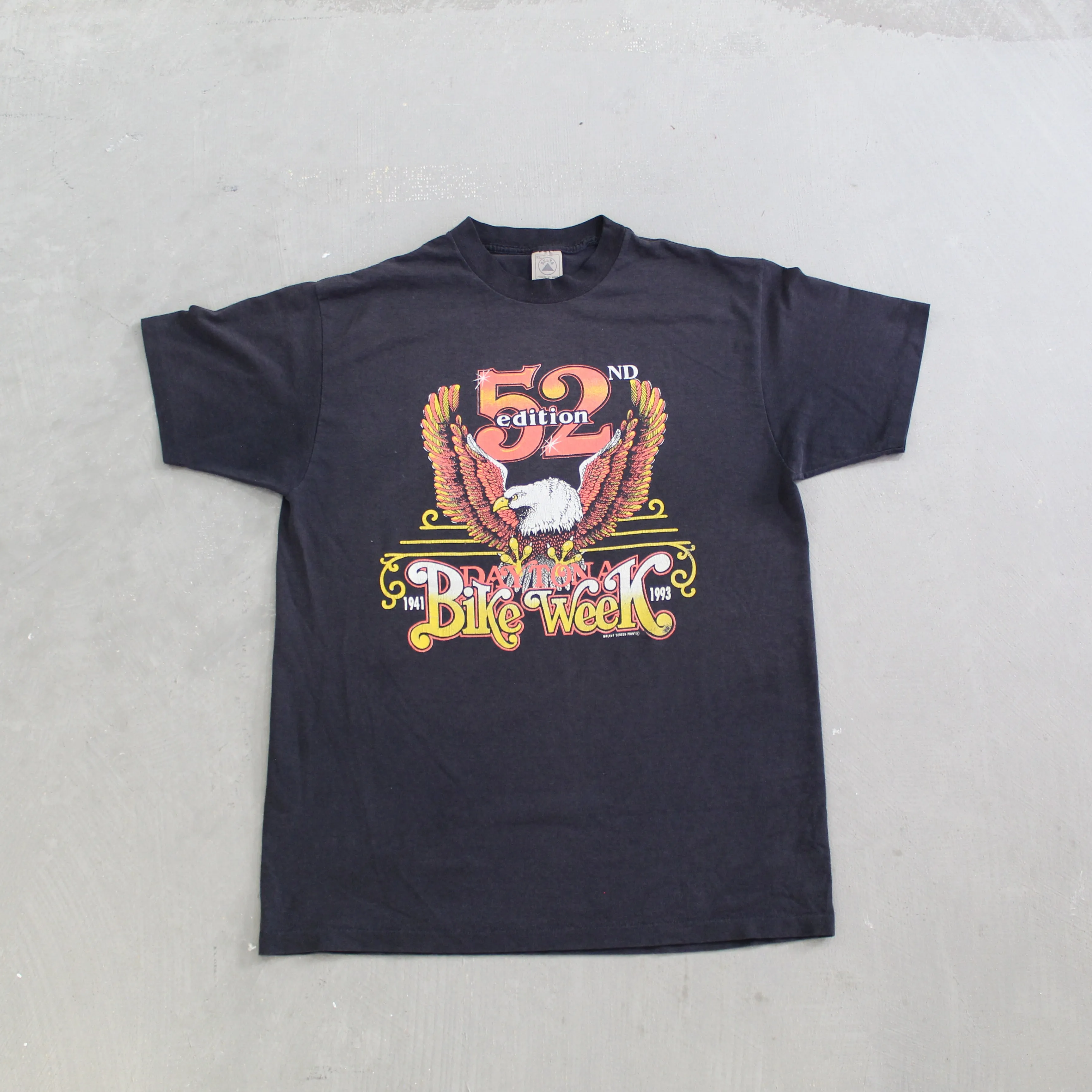 D- Vintage 1993 Daytona Bike Week 52nd Edition Single Stitch Tee sold by HG Vintage