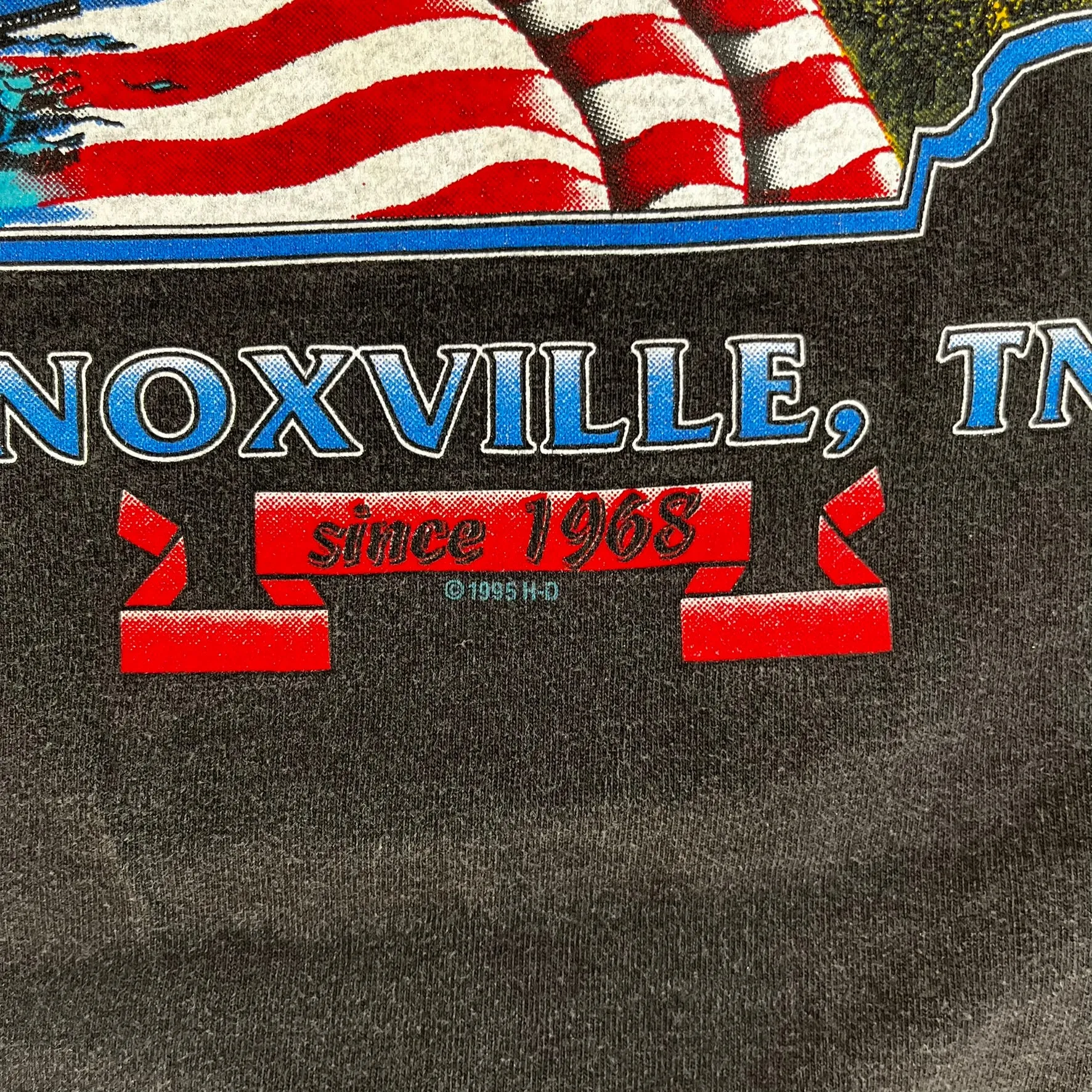 D- Vintage 1996 Harley Davidson Knoxville, TN Henley Long Sleeve Tee sold by HG Vintage product image thumbnail 4