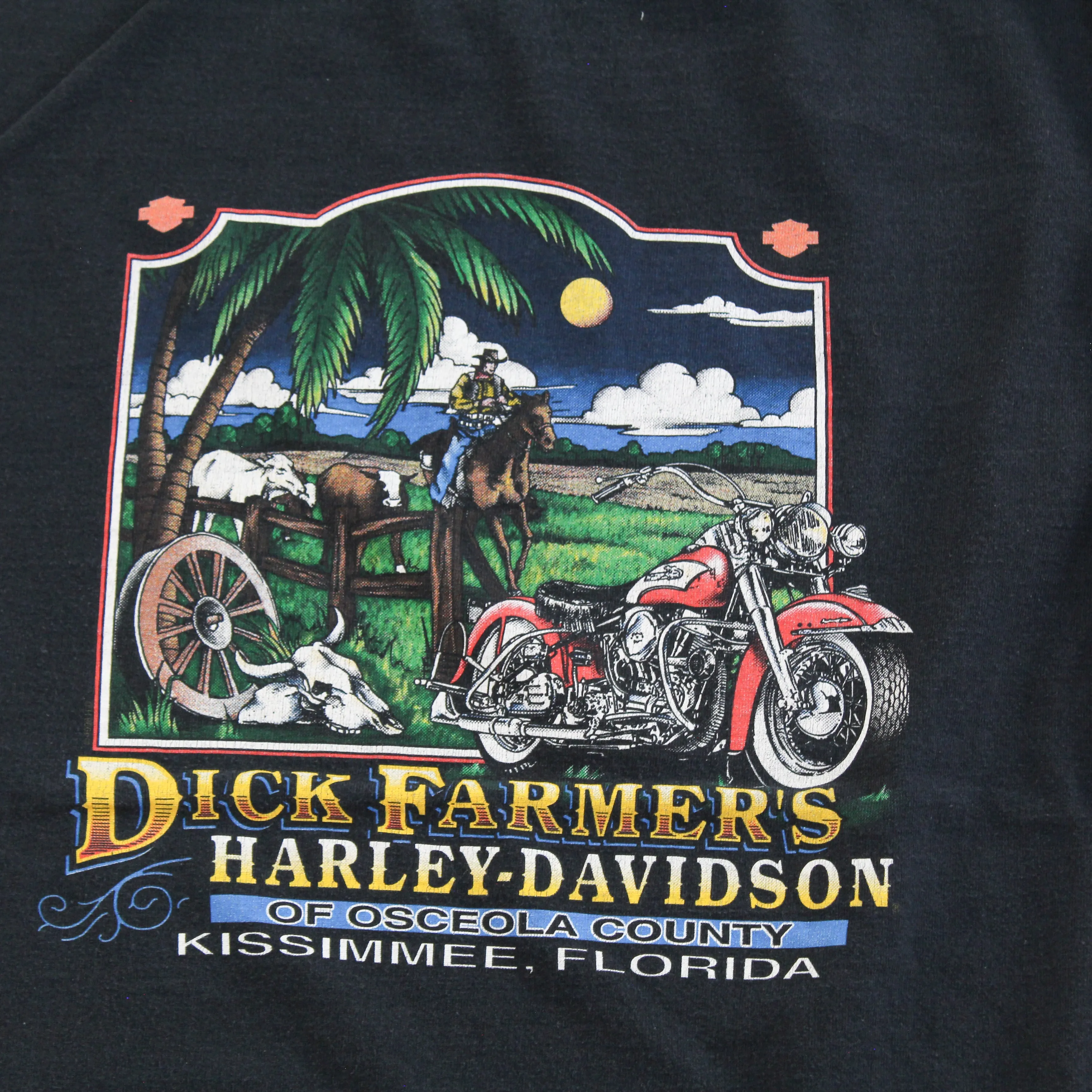 D- Vintage 1998 Harley Davidson Kissimmee, Fl Long Sleeve Tee sold by HG Vintage product image thumbnail 4