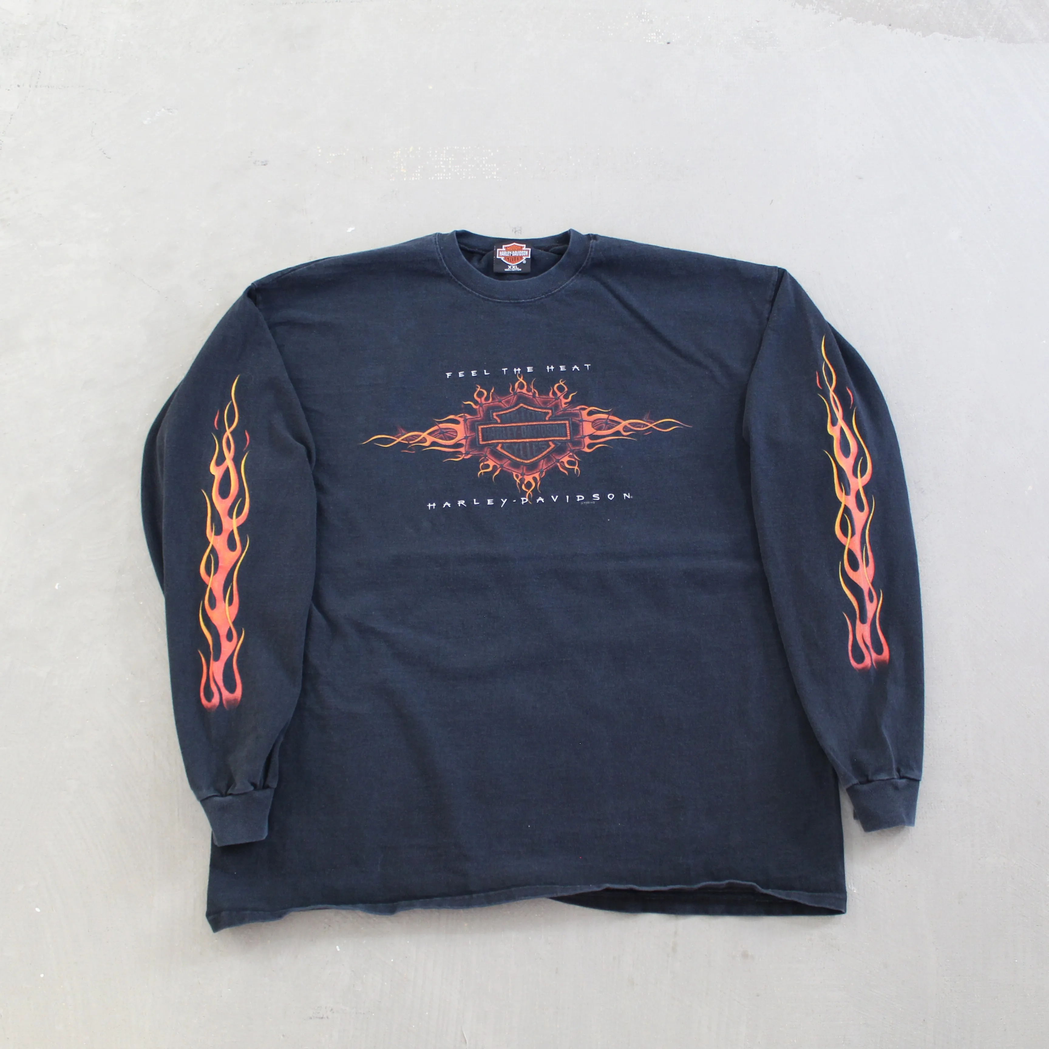 D- Vintage 1998 Harley Davidson Kissimmee, Fl Long Sleeve Tee sold by HG Vintage