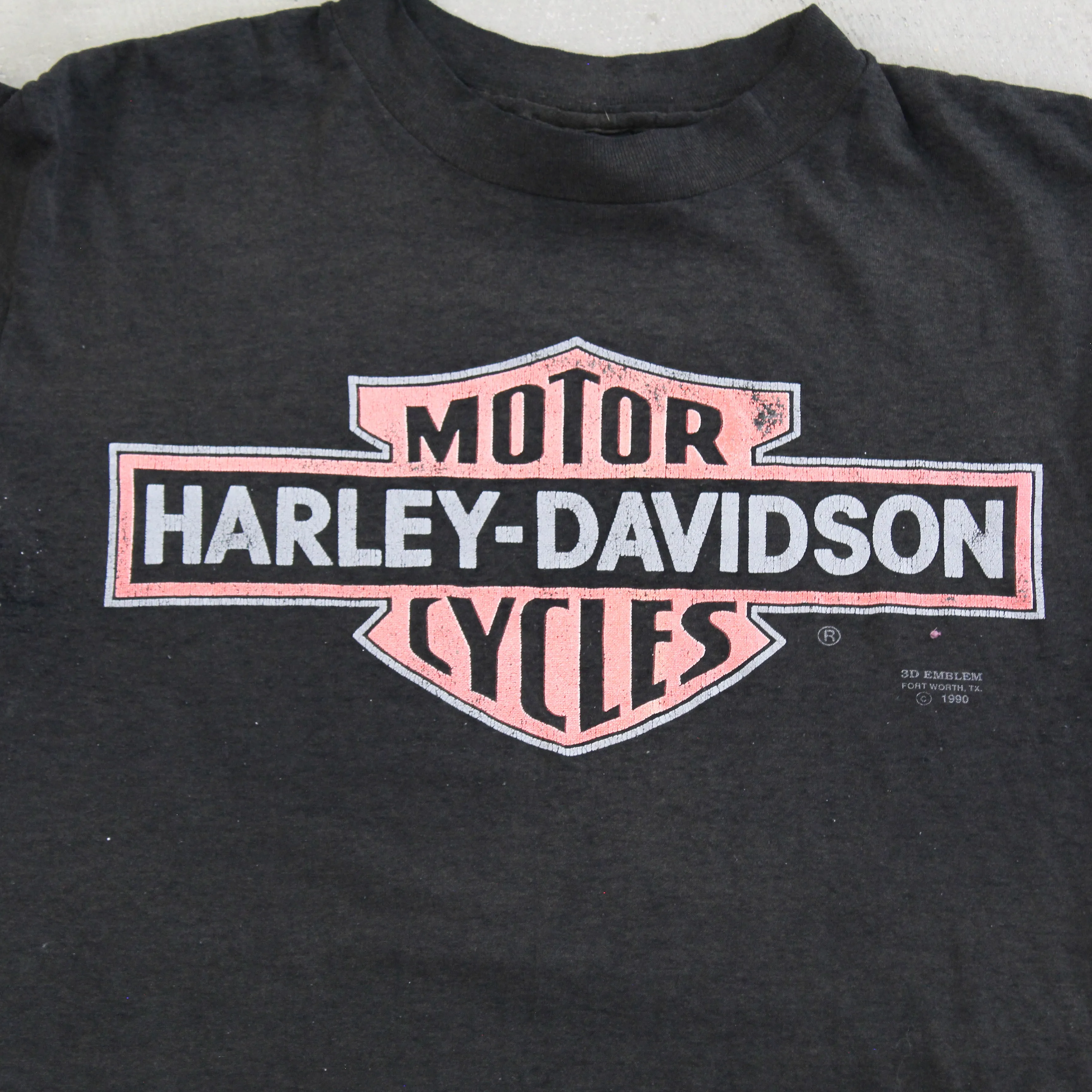 D- Vintage 1990 Harley Davidson 3D Emblem Boise Idaho Single Stitch Tee sold by HG Vintage product image thumbnail 2