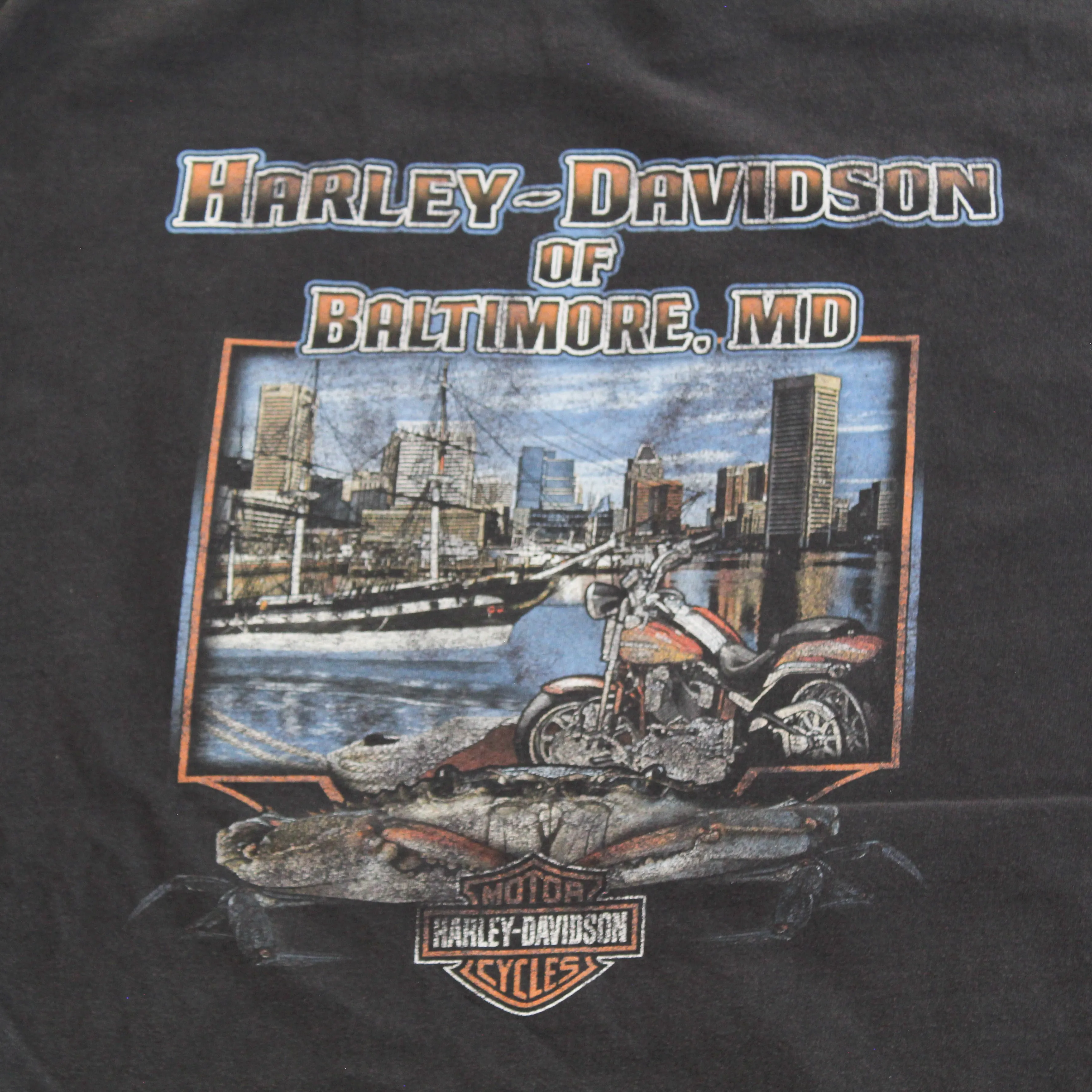 D- Vintage Harley Davidson Of Baltimore Pocket Tee sold by HG Vintage product image thumbnail 4