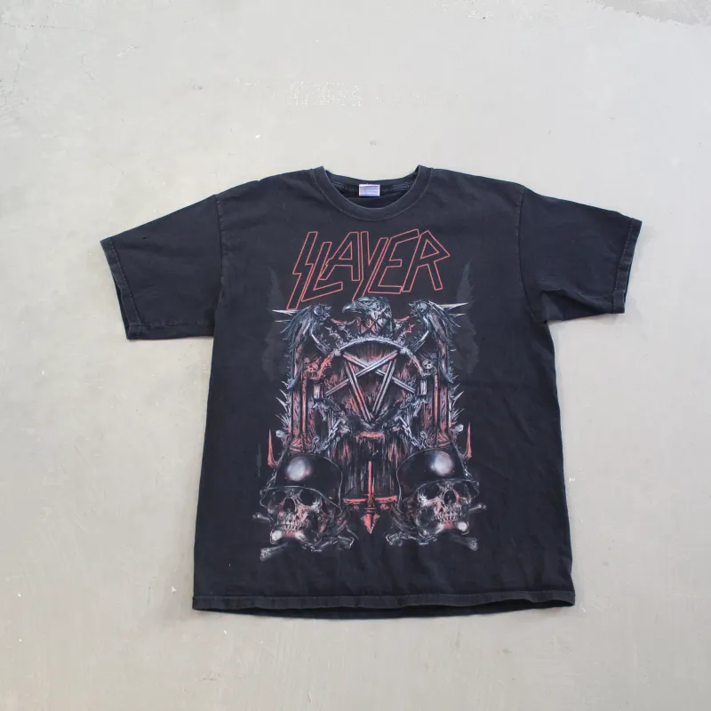 D- 2011 Slayer Logo & Script Graphic Tee sold by HG Vintage