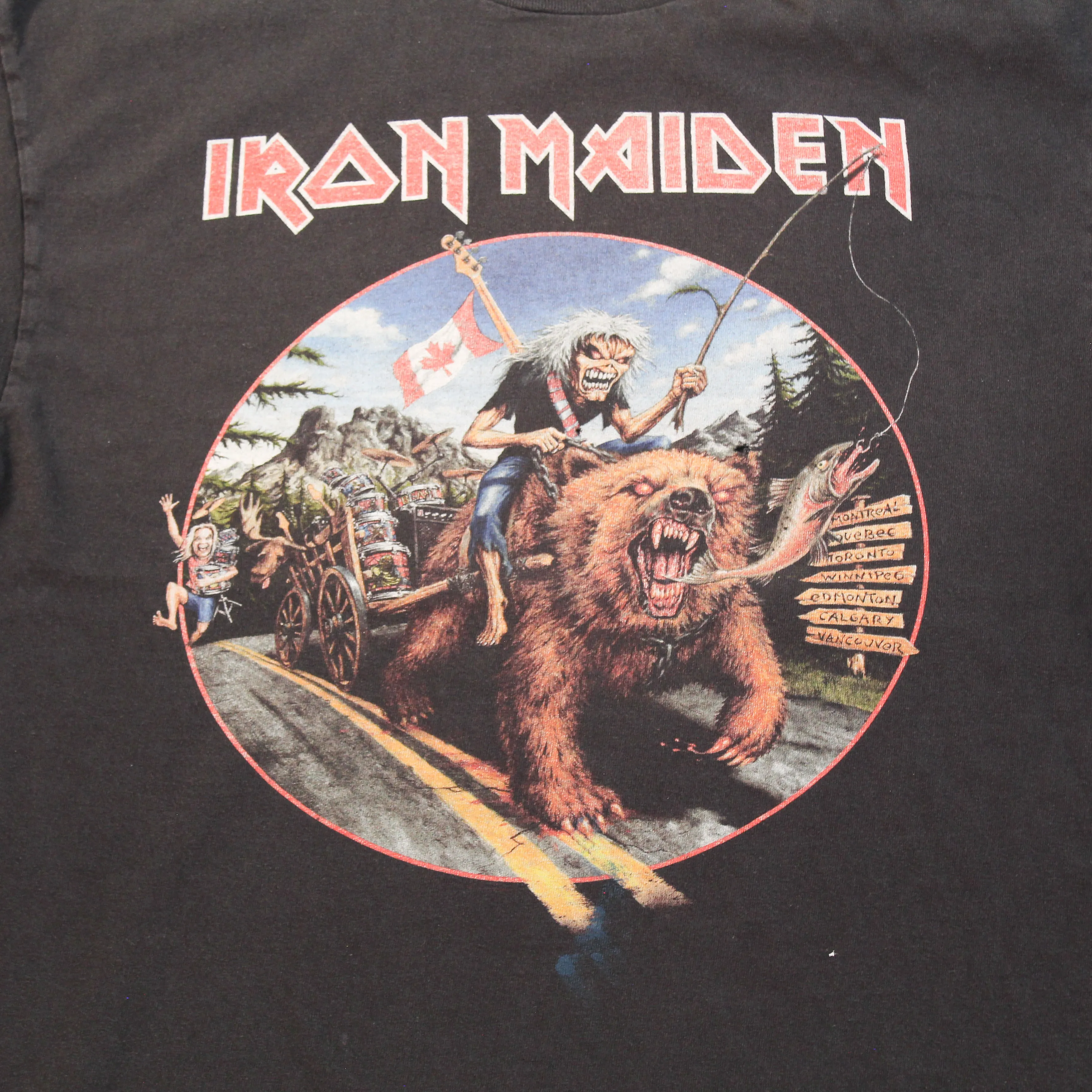 D- 2019 Iron Maiden Legacy Of The Beast Canada Tour Tee sold by HG Vintage product image thumbnail 2