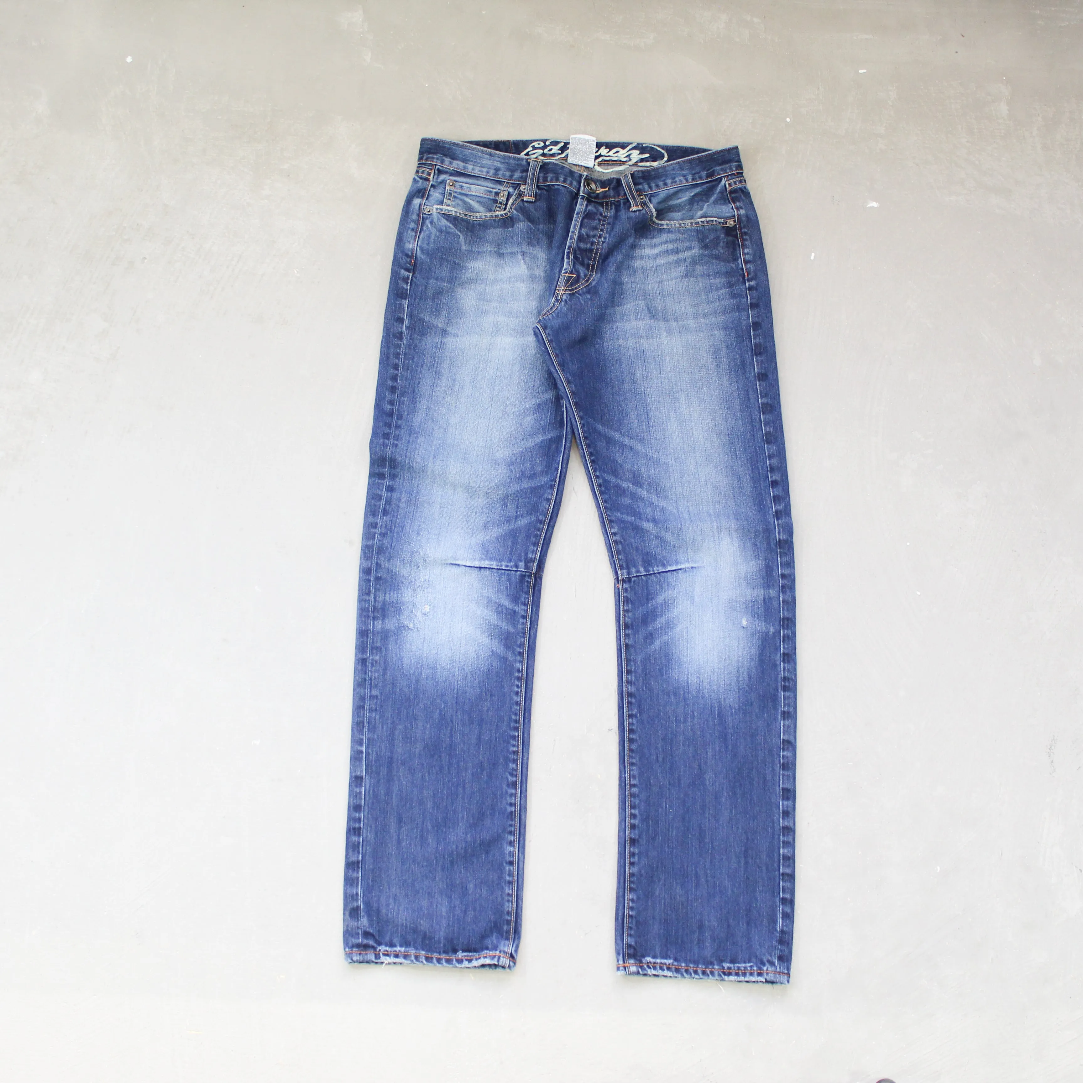 D- Vintage Ed Hardy Embroidered Skeleton/Spider back Pocket Jeans 34w sold by HG Vintage product image thumbnail 2