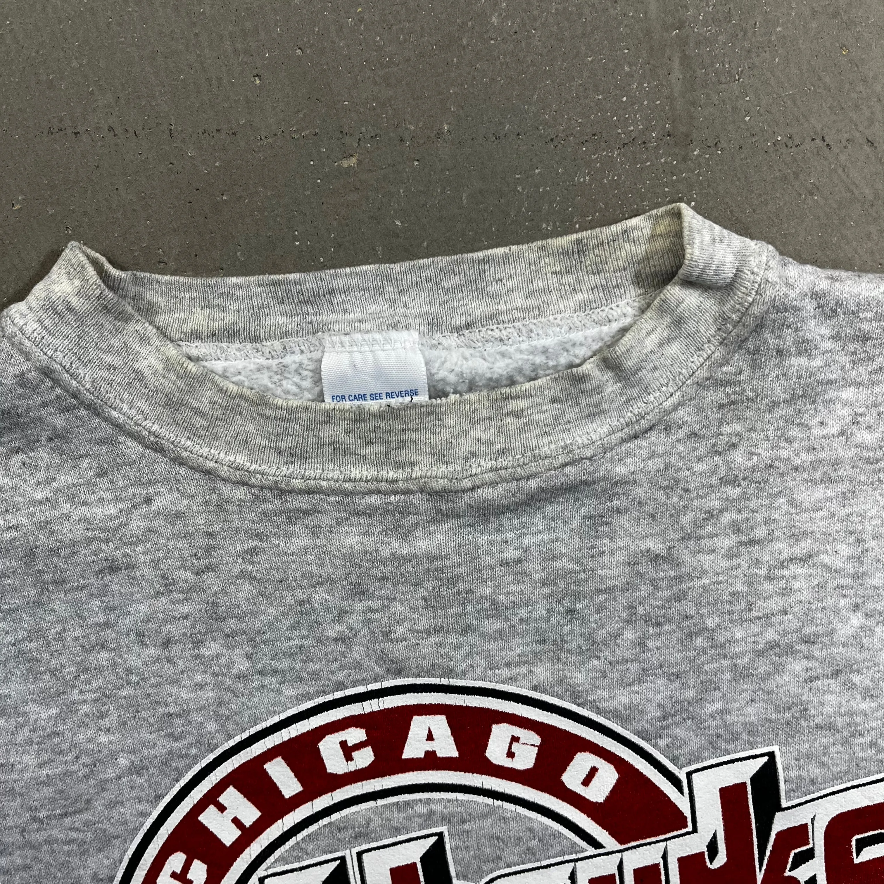 D- Vintage Chicago Blackhawks NHL Logo 7 text & Logo Crewneck sold by HG Vintage product image thumbnail 5