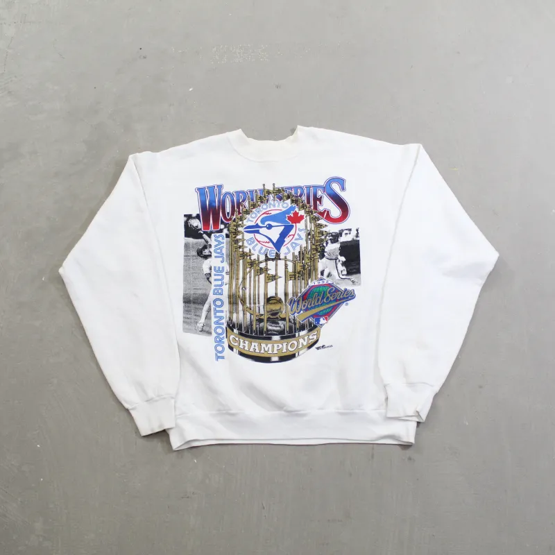 D- Vintage 1992 Toronto Blue Jays MLB World Series Champions Crewneck sold by HG Vintage