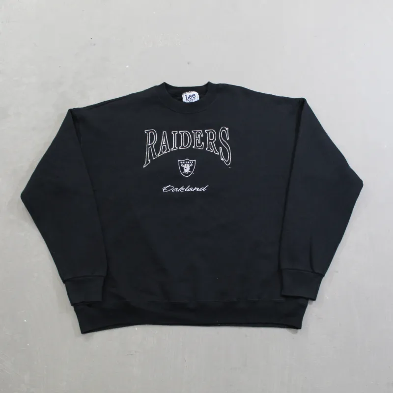 D- Vintage Oakland Raiders NFL Lee Embroidered Logo & Text Crewneck sold by HG Vintage