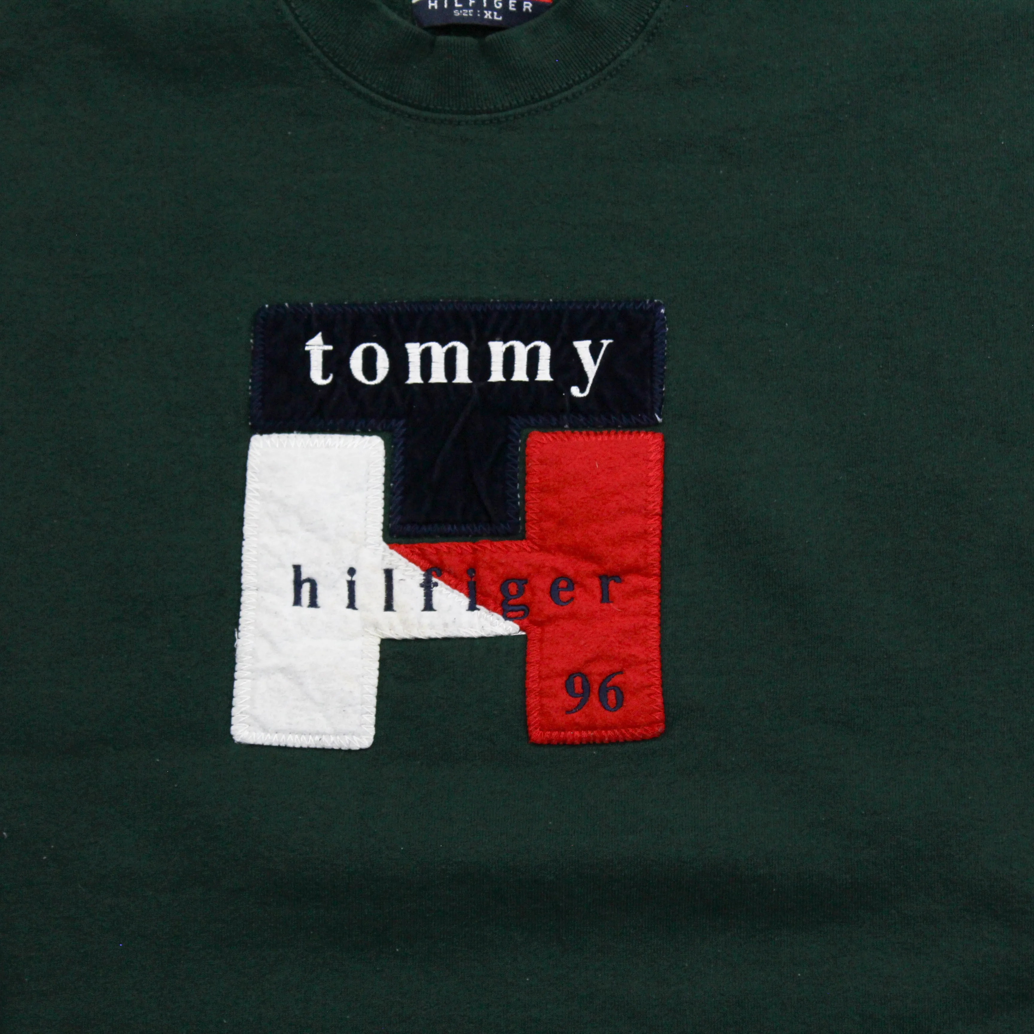 D- Vintage 1996 Tommy Hilfiger Embroidered Logo & Text Crewneck sold by HG Vintage product image thumbnail 2