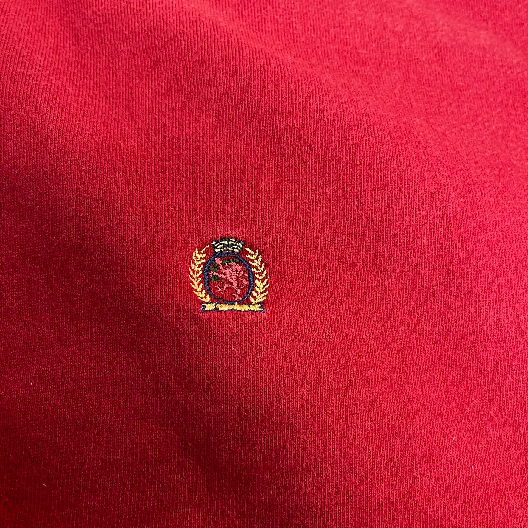 D- Vintage Tommy Hilfiger Embroidered Crest Color Block Crewneck sold by HG Vintage product image thumbnail 2