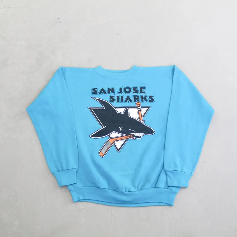 D- Vintage 1991 San Jose Sharks NHL Logo 7 Logo Crewneck sold by HG Vintage