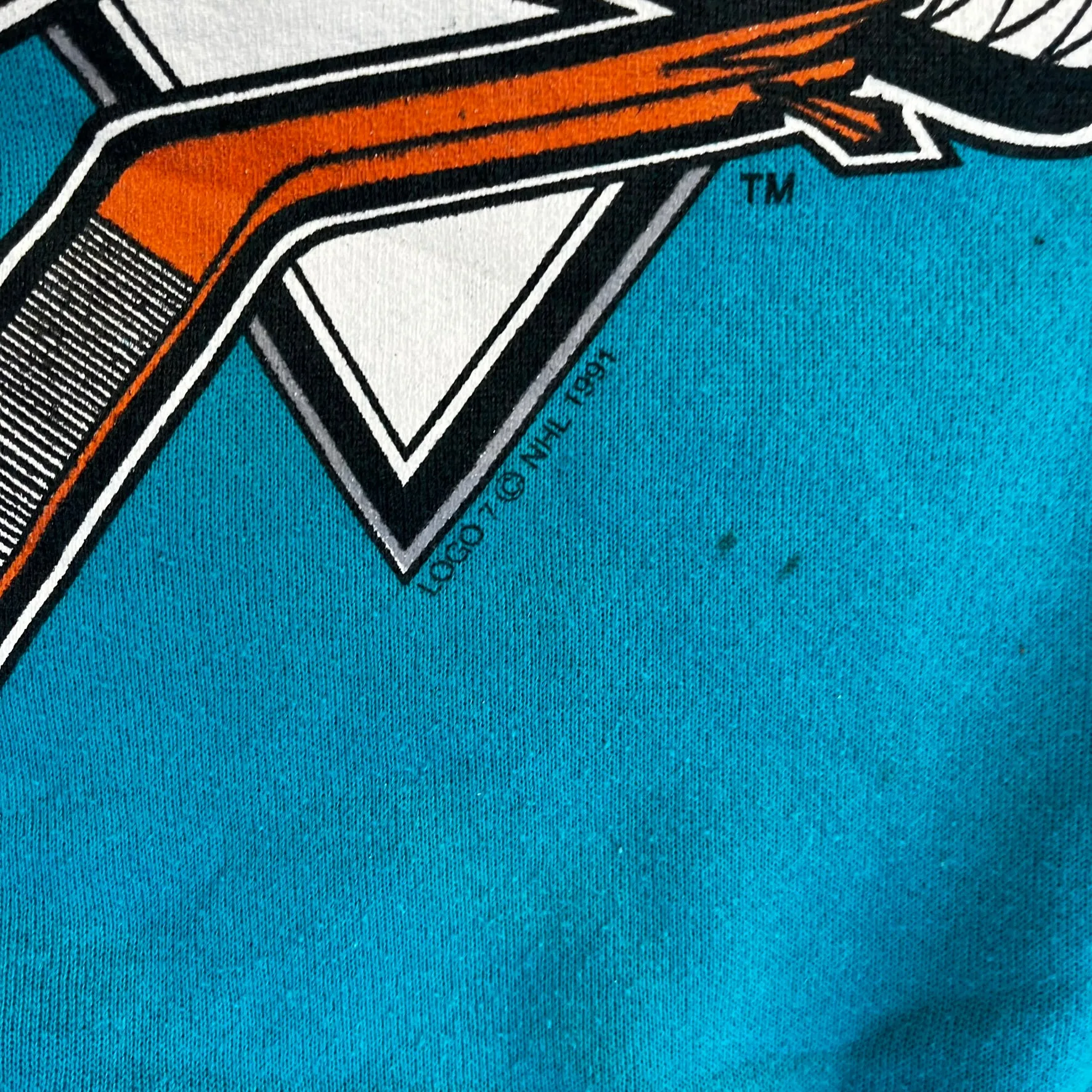 D- Vintage 1991 San Jose Sharks NHL Logo 7 Logo Crewneck sold by HG Vintage product image thumbnail 3