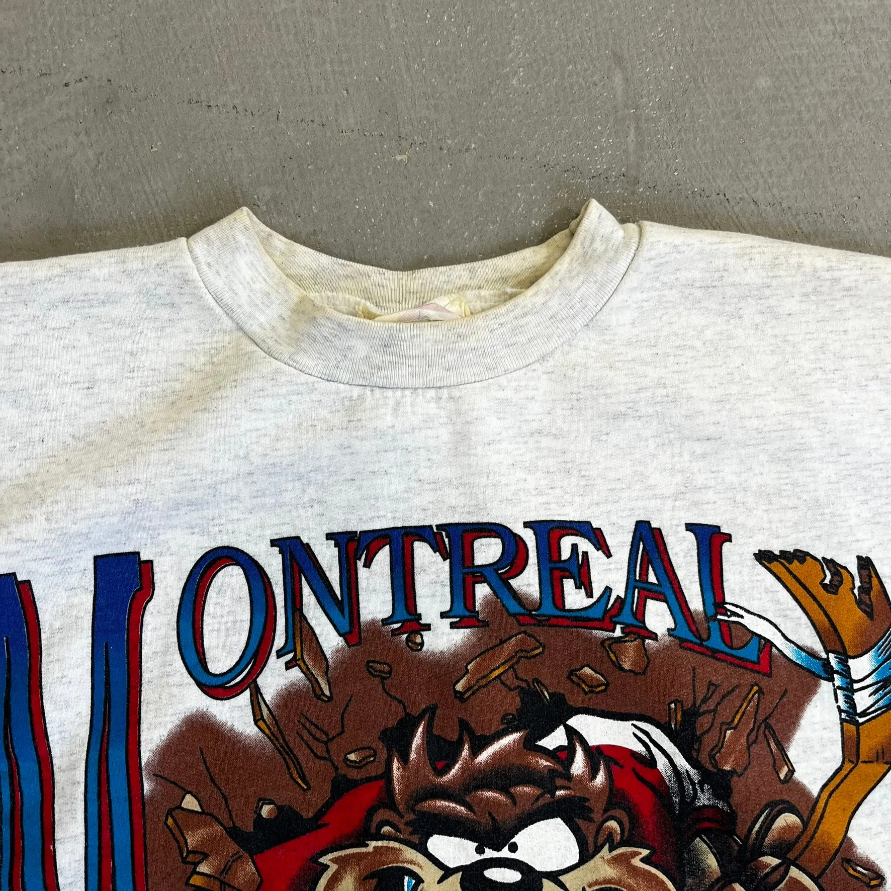 D- Vintage 1994 Montreal Canadiens NHL Looney Tunes Tazmanian Devil Crewneck sold by HG Vintage product image thumbnail 5