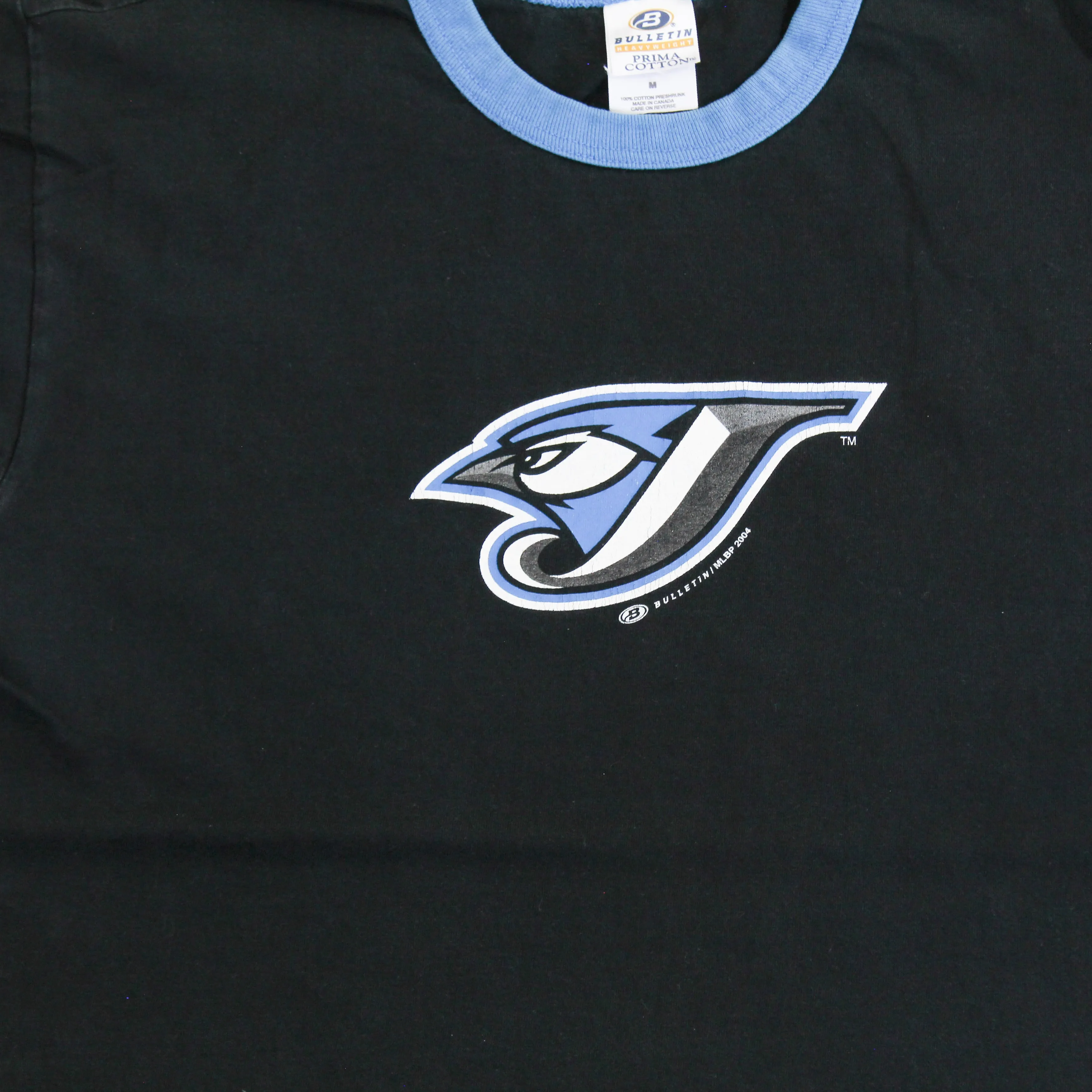 D- Vintage 2004 Toronto Blue Jays MLB Bulletin Logo Ringer Tee sold by HG Vintage product image thumbnail 2