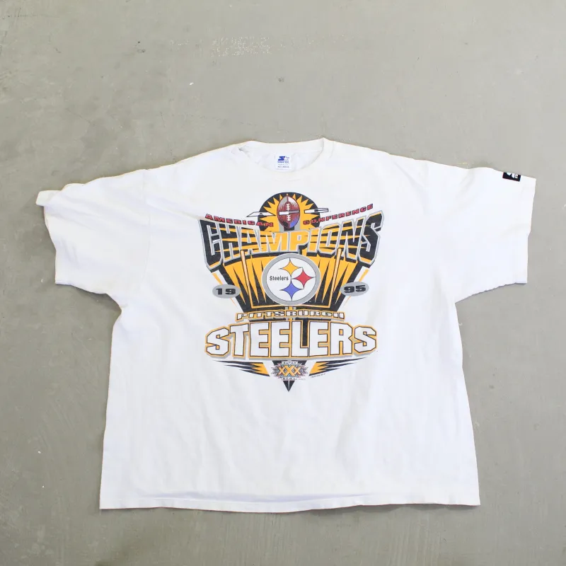 D- Vintage 1995 AFC Champs Pittsburgh Steelers NFL Starter Tee sold by HG Vintage