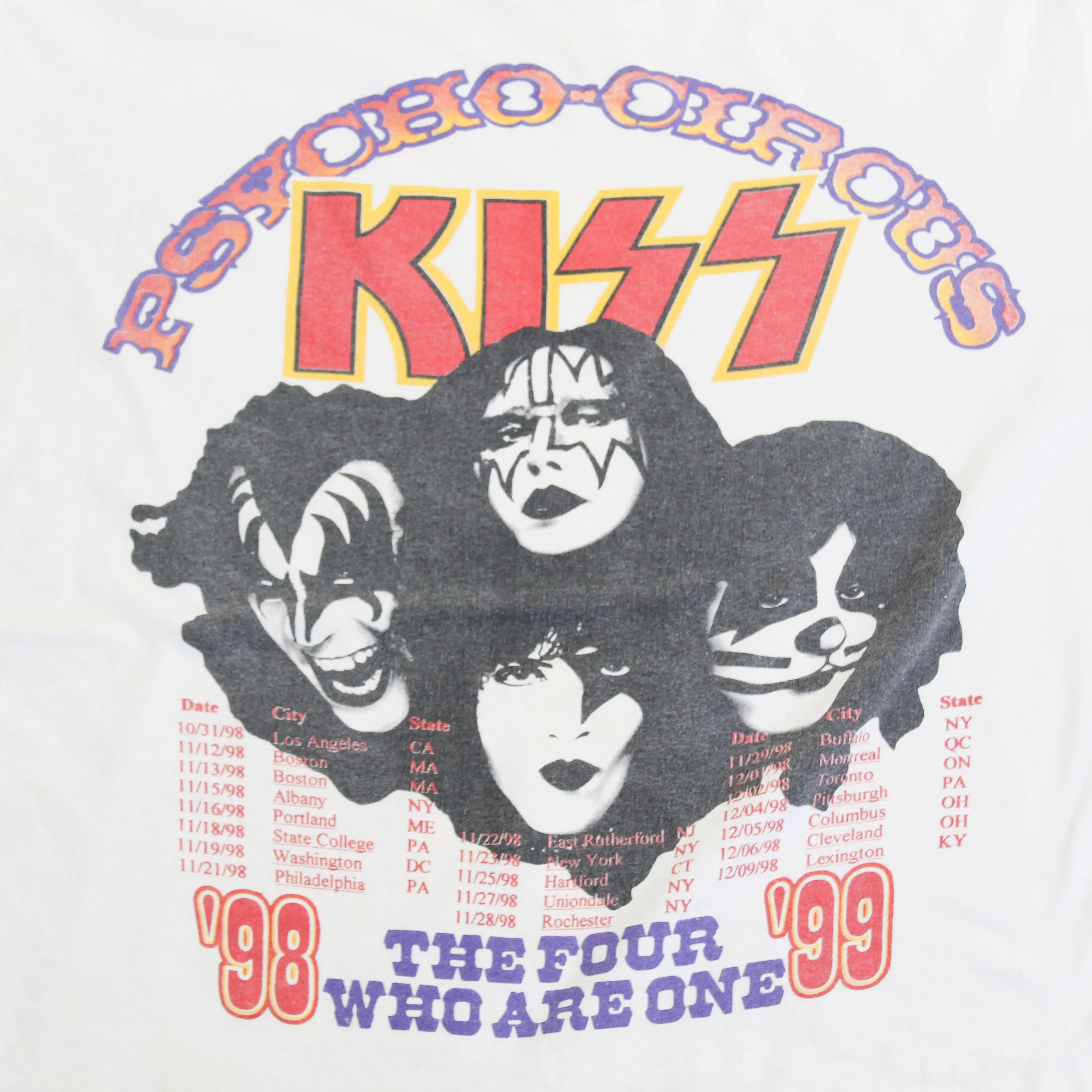 D- Vintage 1998 Kiss Psycho Circus Tour Long Sleeve Tee sold by HG Vintage product image thumbnail 4