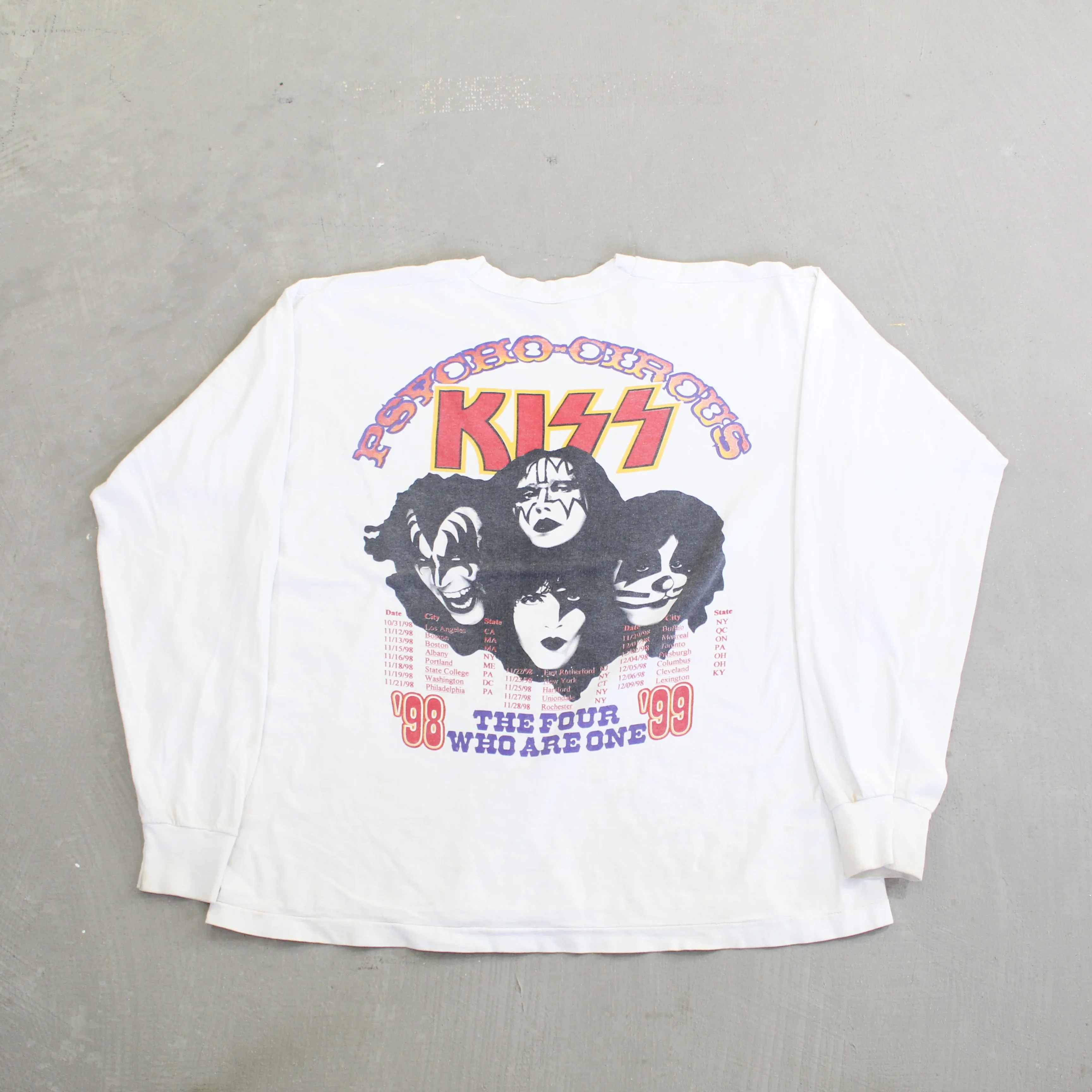 D- Vintage 1998 Kiss Psycho Circus Tour Long Sleeve Tee sold by HG Vintage product image thumbnail 3