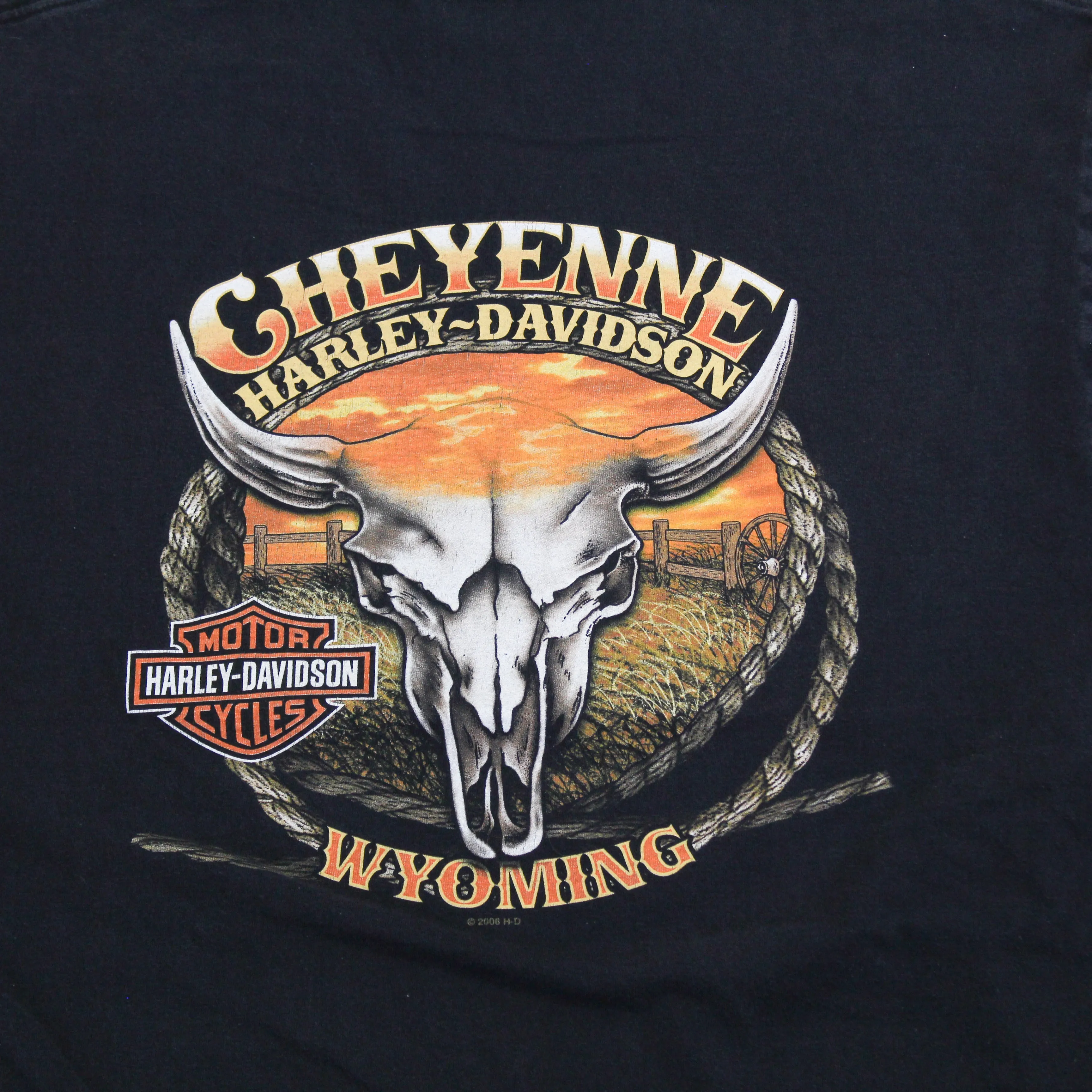 D- Vintage 2007 Harley Davidson Cheyenne Wyoming Tee sold by HG Vintage product image thumbnail 4