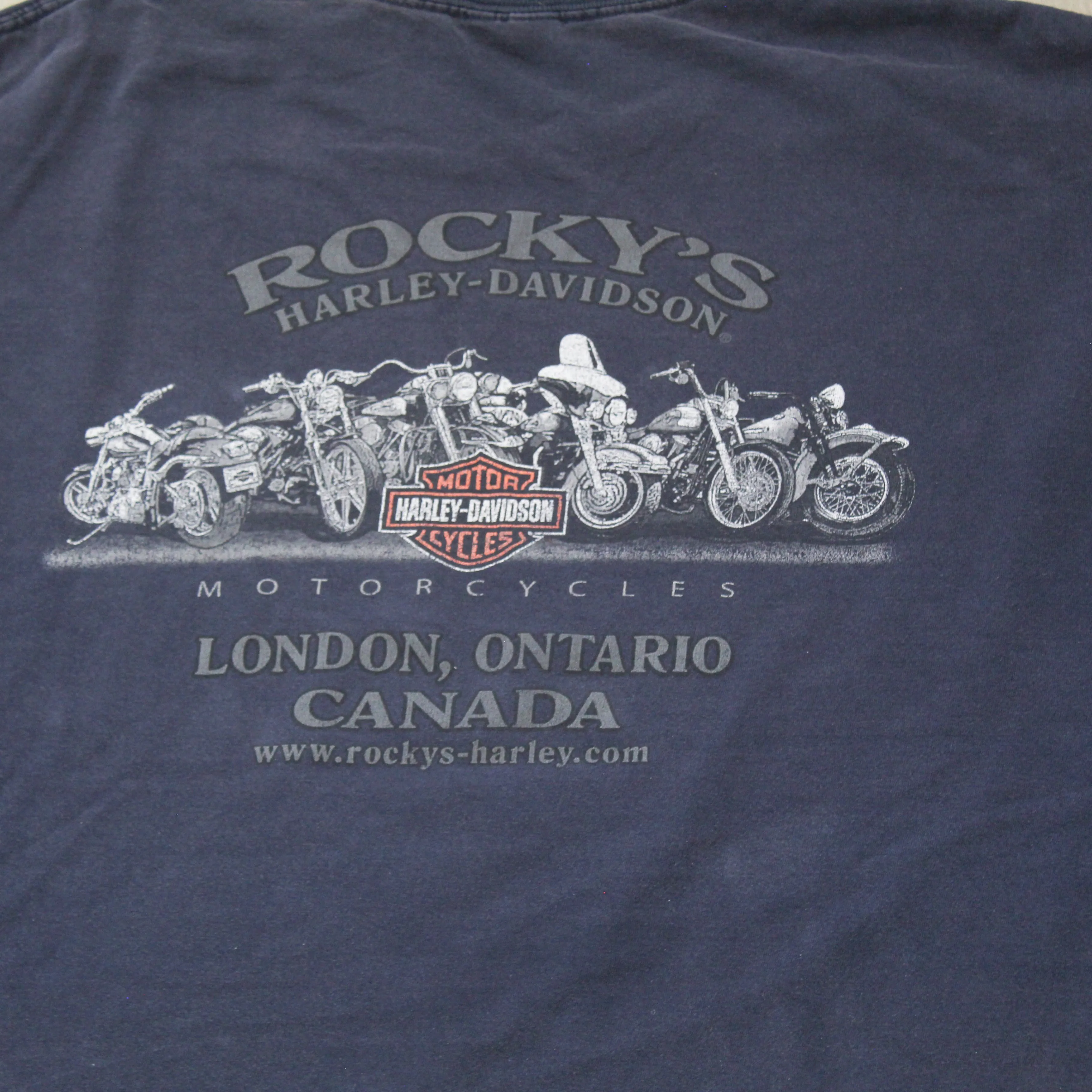 D- 2012 Harley Davidson London Ontario Joker Long Sleeve Tee sold by HG Vintage product image thumbnail 4