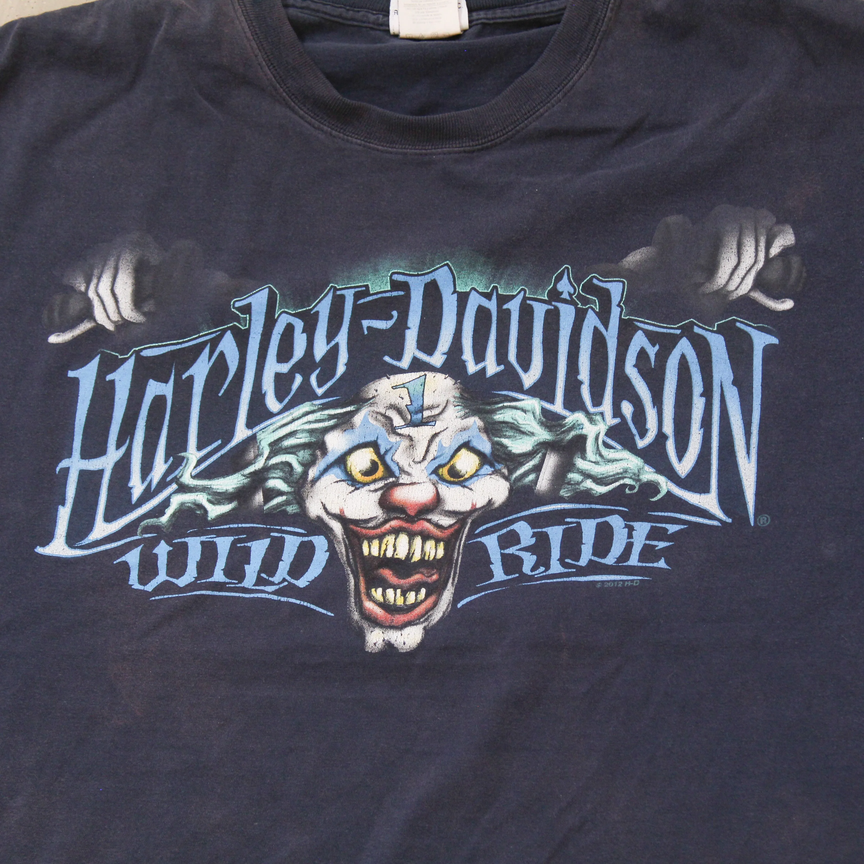 D- 2012 Harley Davidson London Ontario Joker Long Sleeve Tee sold by HG Vintage product image thumbnail 3