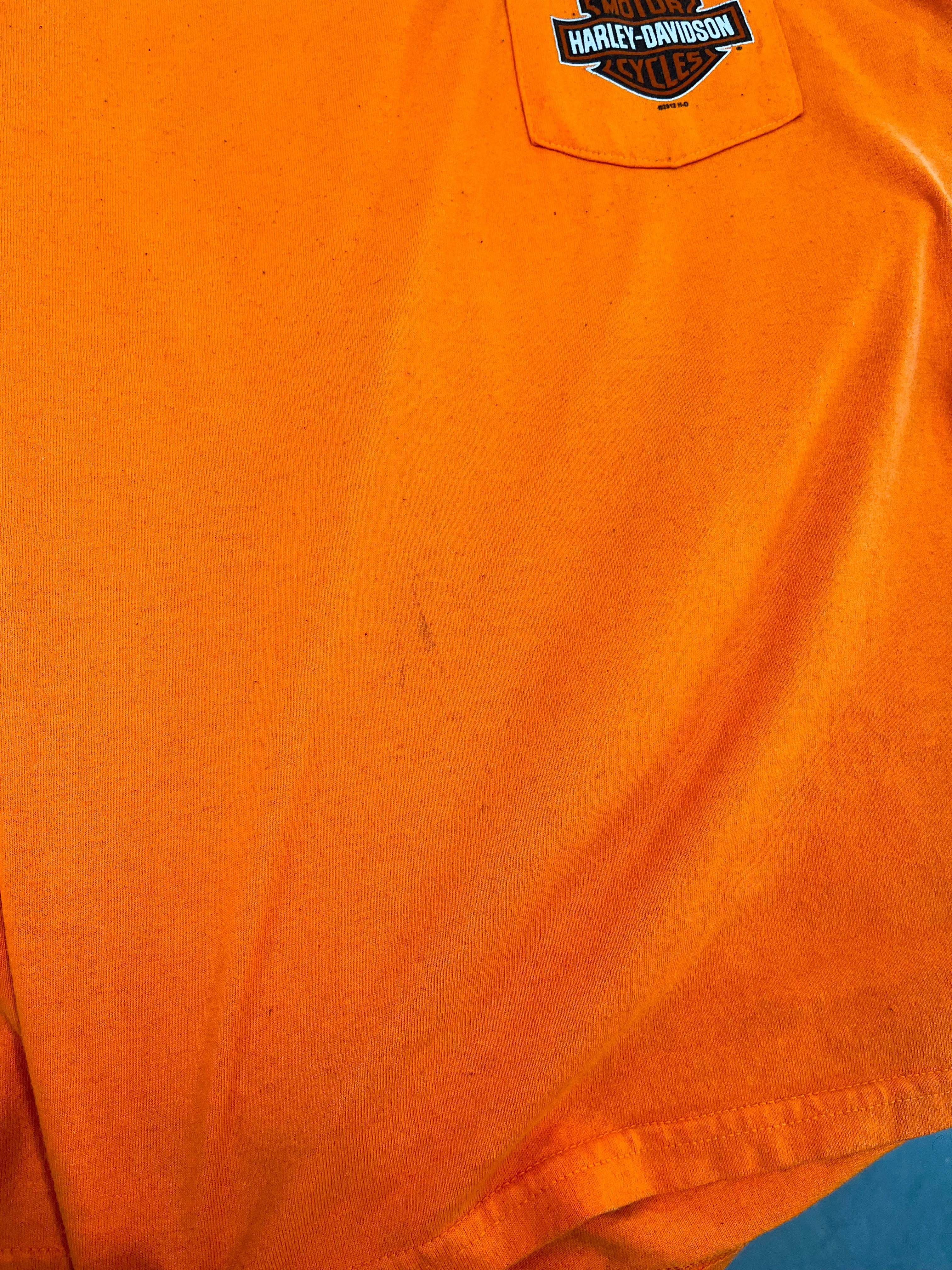 D- 2012 Harley Davidson Portsmouth, VA Text Long Sleeve Tee sold by HG Vintage product image thumbnail 5