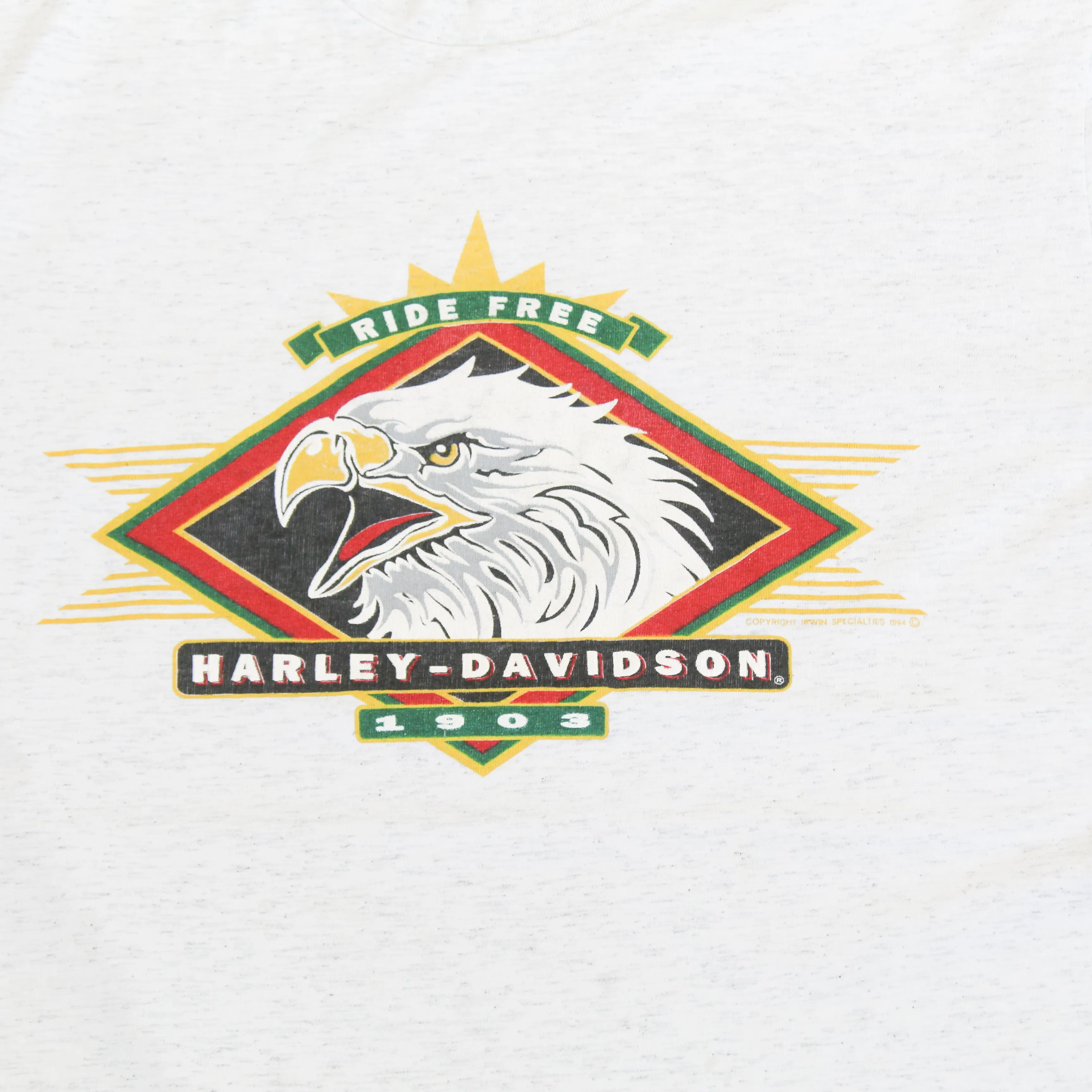 D- Vintage 1994 Harley Davidson Ride Free Eagle Single Stitch Tee sold by HG Vintage product image thumbnail 2
