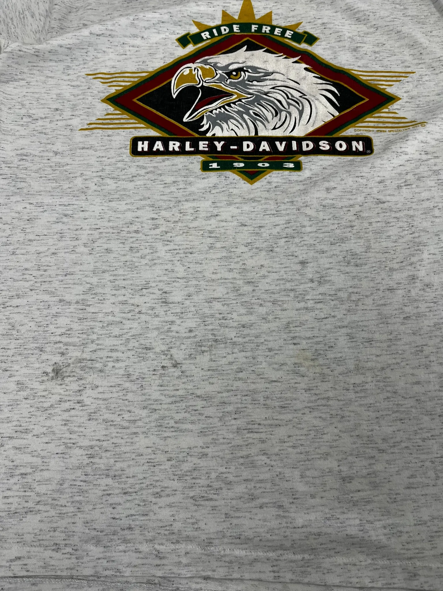 D- Vintage 1994 Harley Davidson Ride Free Eagle Single Stitch Tee sold by HG Vintage product image thumbnail 3