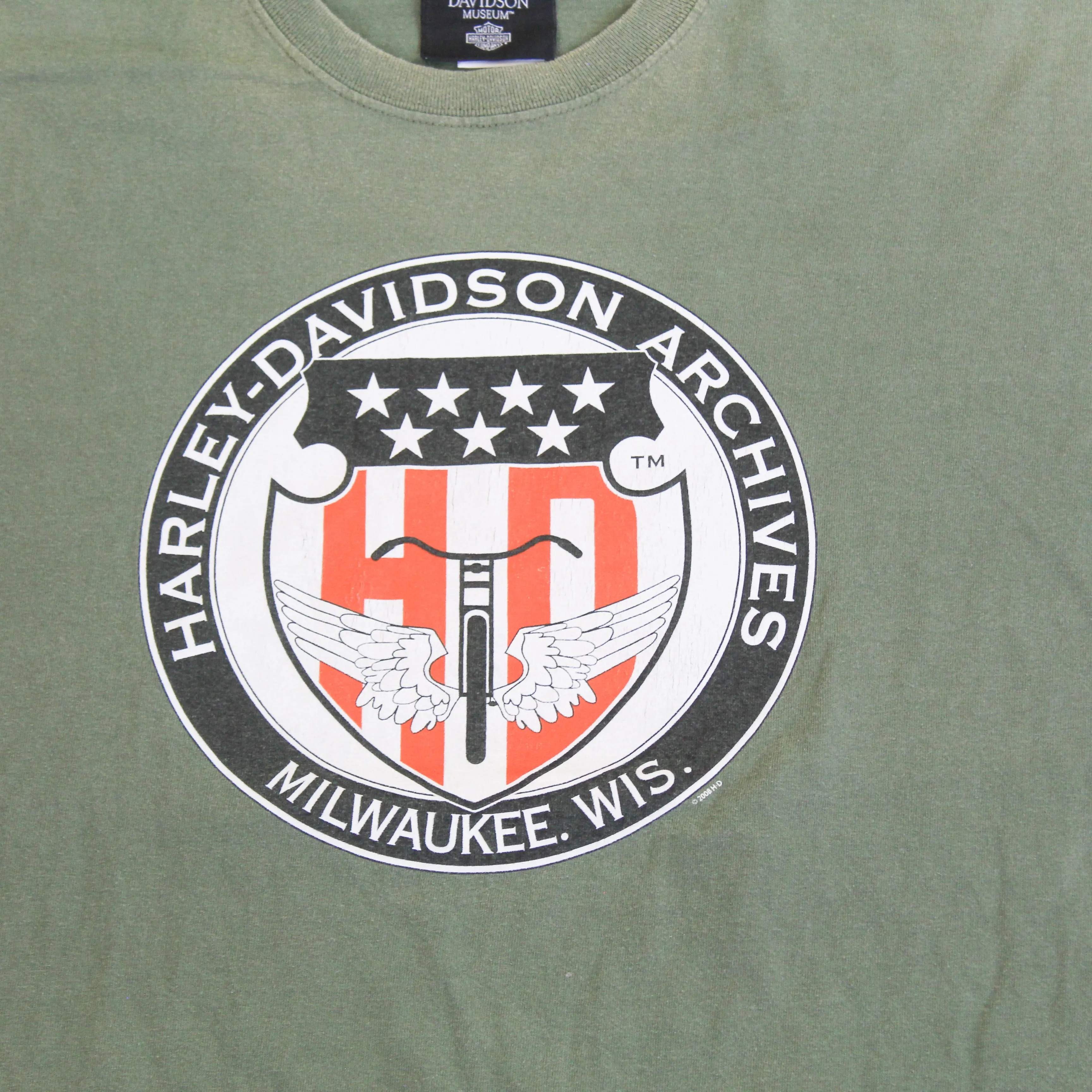 D- 2008 Harley Davidson Archives Milwaukee, Wis Tee sold by HG Vintage product image thumbnail 2